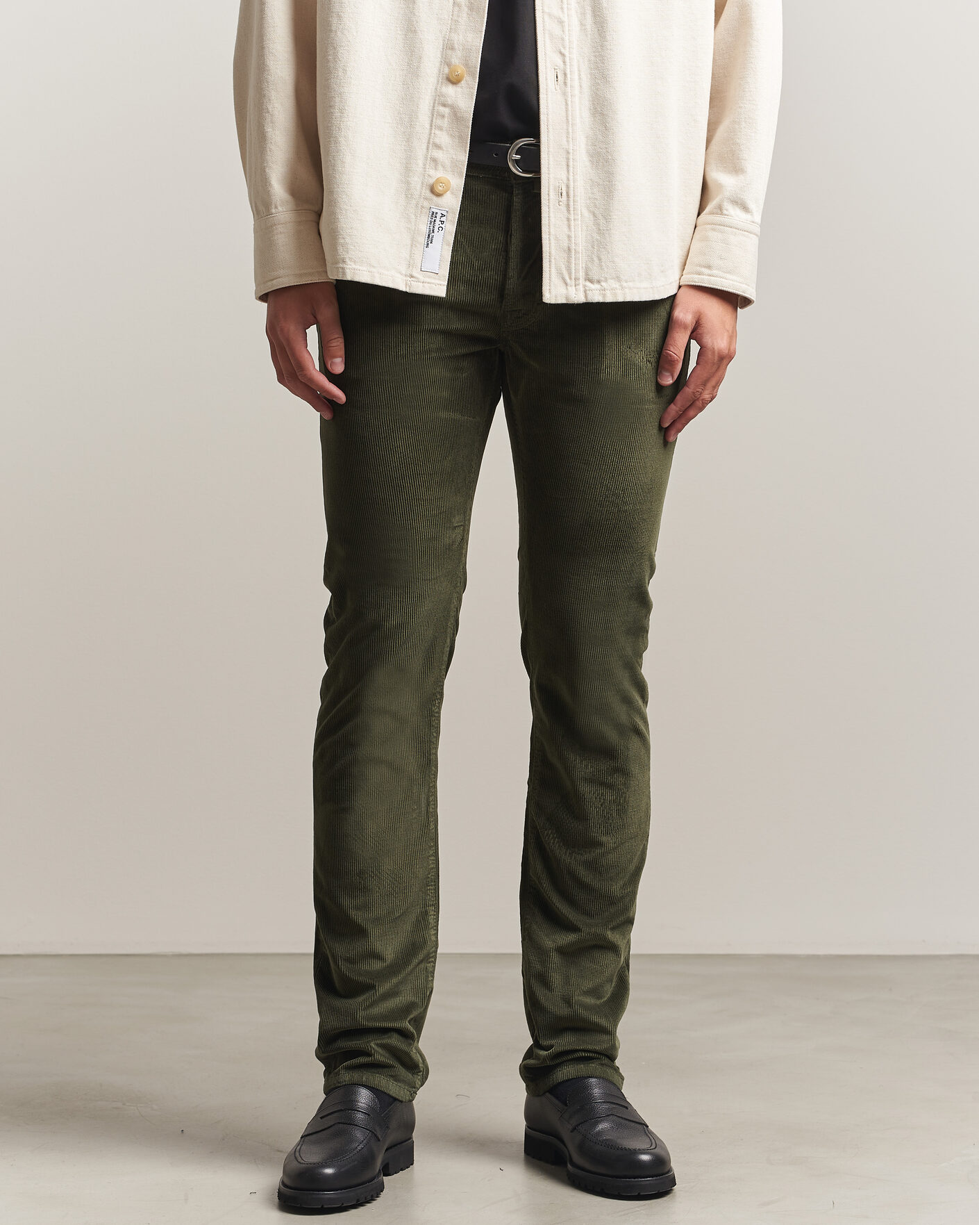 Herren | Hosen | Jacob Cohën | Bard 5-Pocket Medium Corduroy Trousers Green