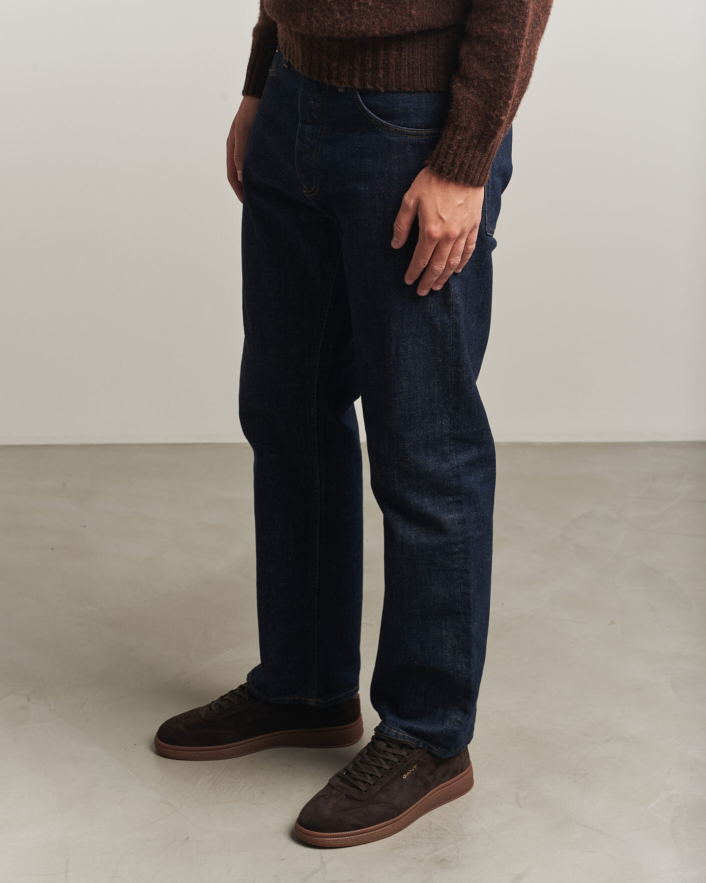 Herren | Sneaker | Gant | Cuzmo Suede Sneaker Dark Brown