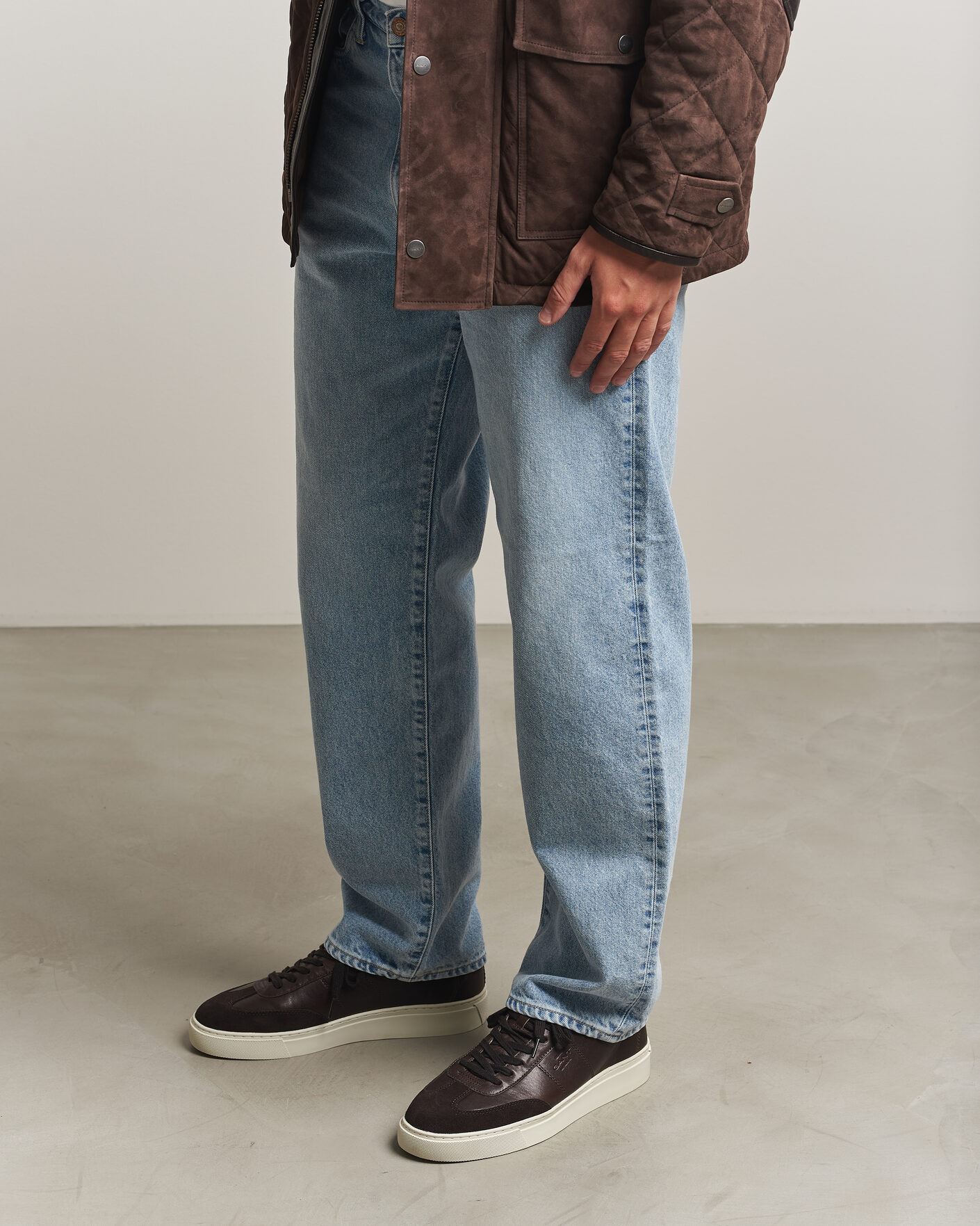 Herren | Sneaker | Gant | Mc Julien Leather/Suede Sneaker Dark Brown