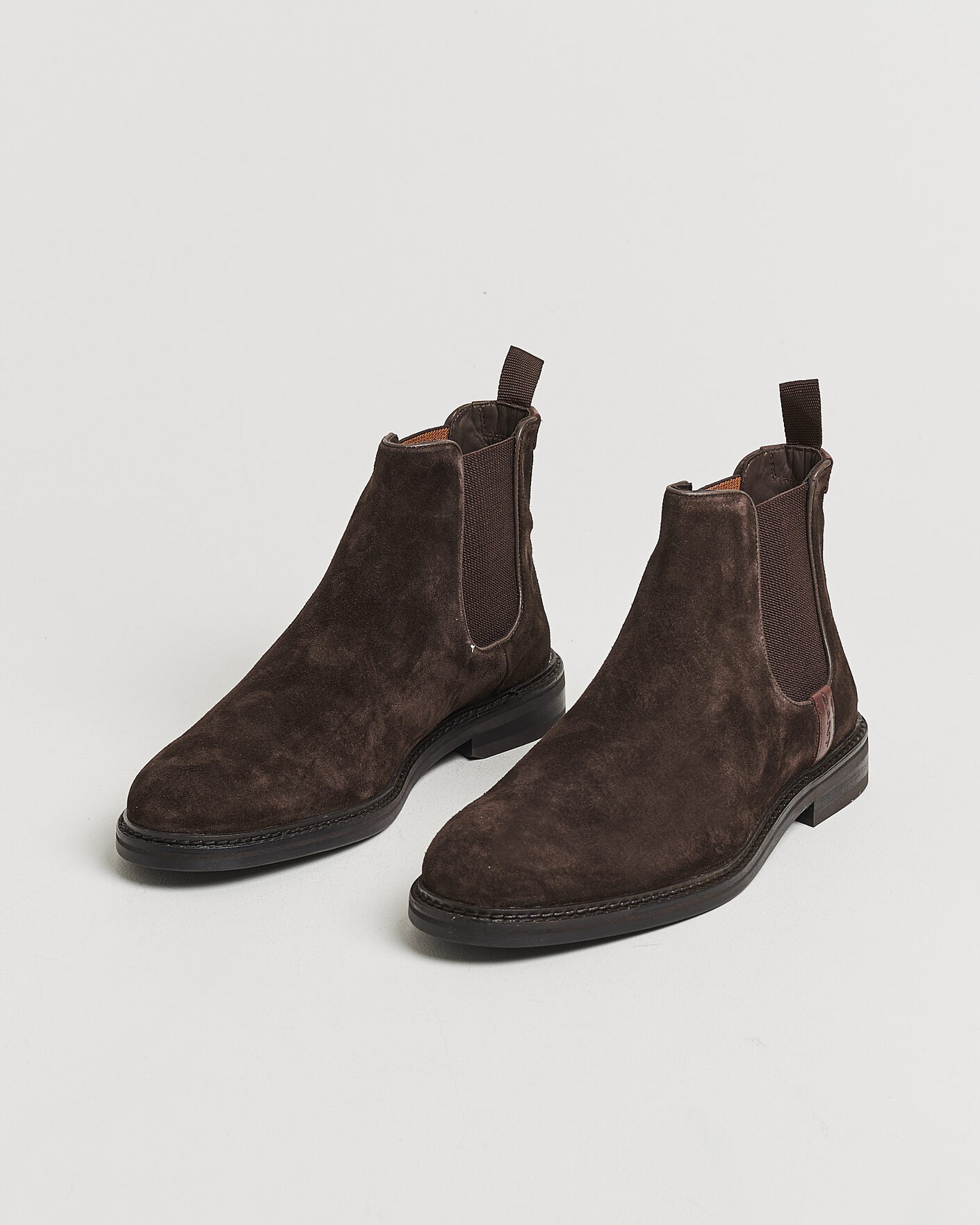 Herren | Boots | Gant | Bidford Suede Chelsea Boot Dark Brown