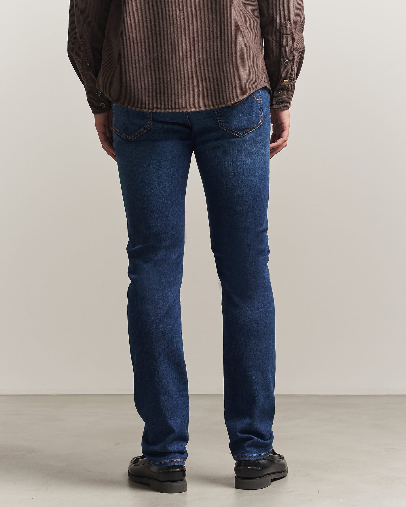 Herren | Jeans | Jacob Cohën | Bard Slim Fit Vintage Wash Stretch Jeans Mid Blue