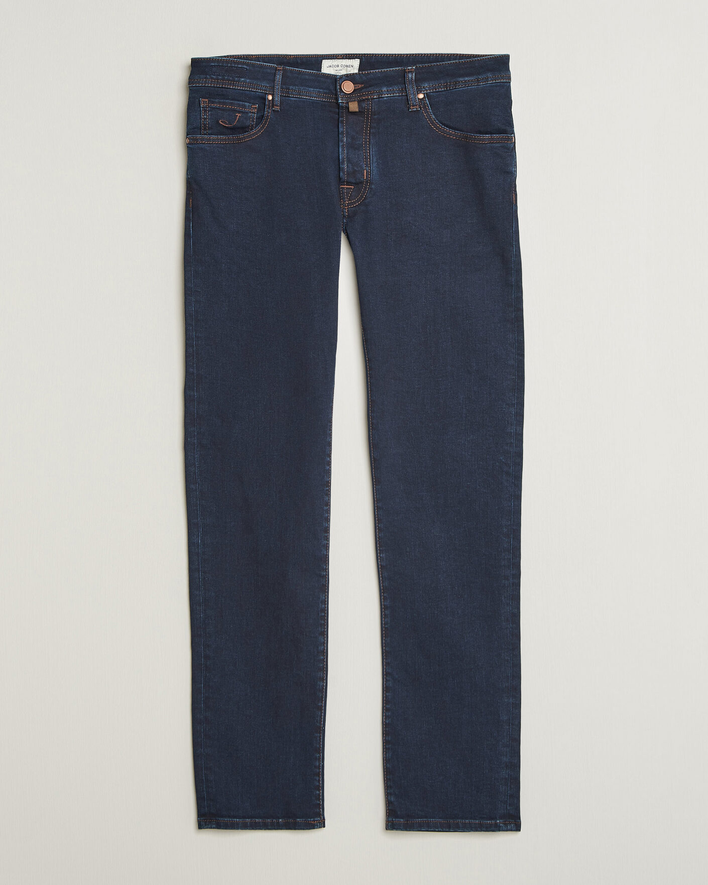 Herren | Jeans | Jacob Cohën | Nick Slim Fit Rinse Wash Stretch Jeans Dark Blue