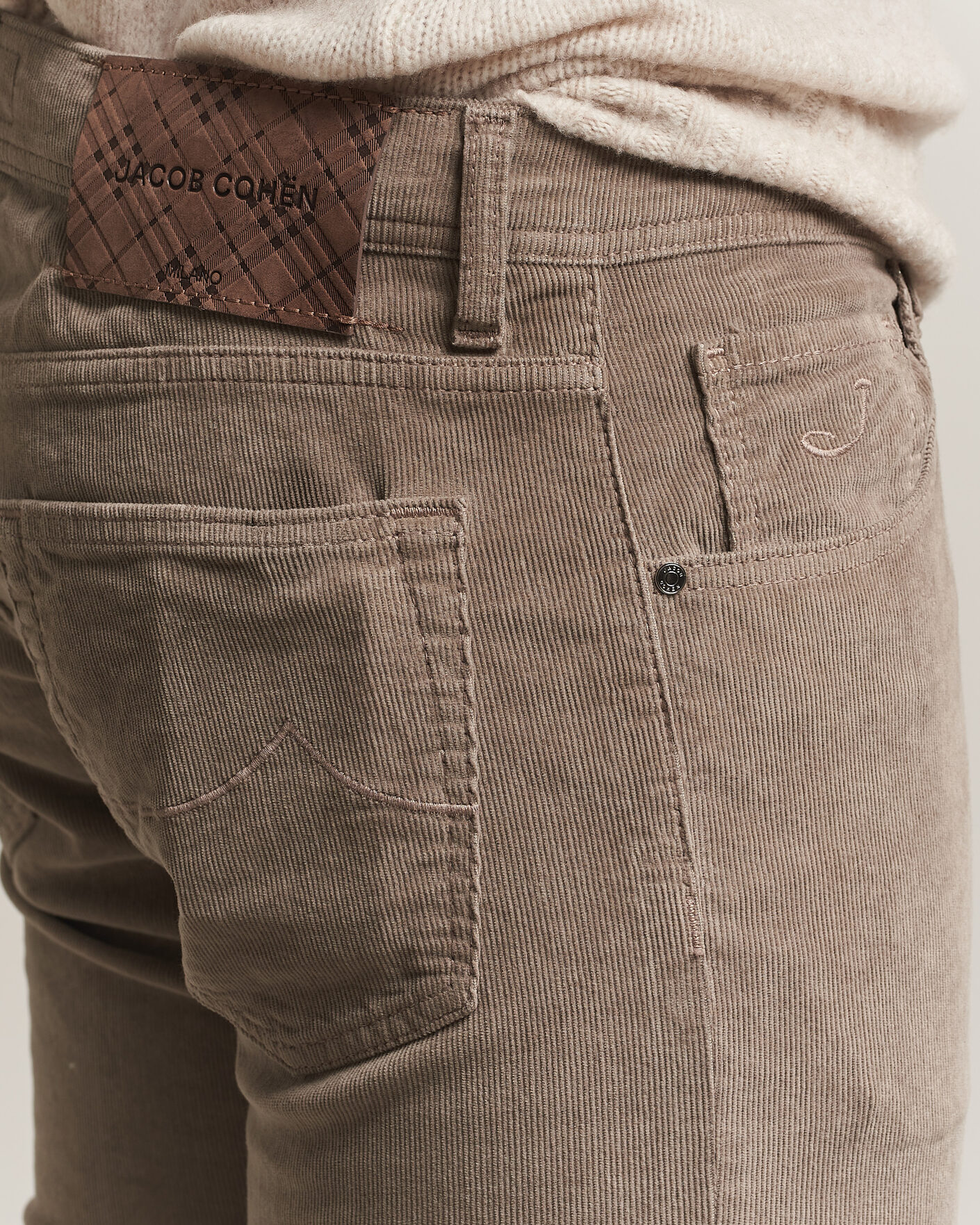 Herren | Hosen | Jacob Cohën | Nick Slim Fit Cotton Trousers Grey