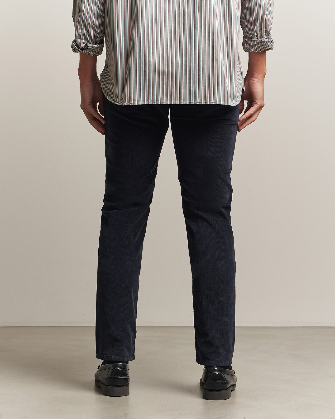 Herren | Hosen | Jacob Cohën | Nick Slim Fit Cotton Trousers Navy
