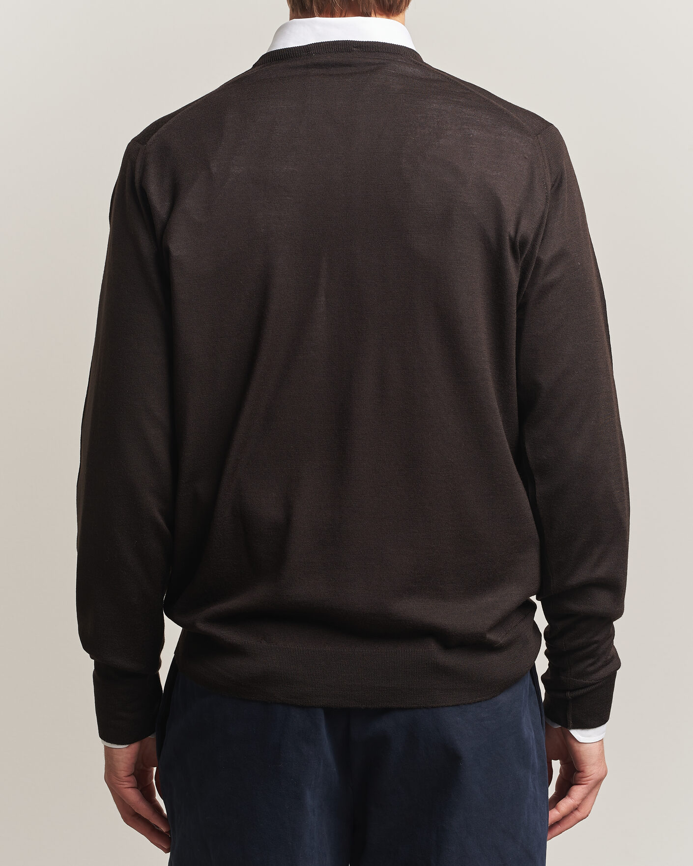 Herren | Pullover | John Smedley | Bobby Extra Fine Merino V-Neck Pullover Faulkner Brown