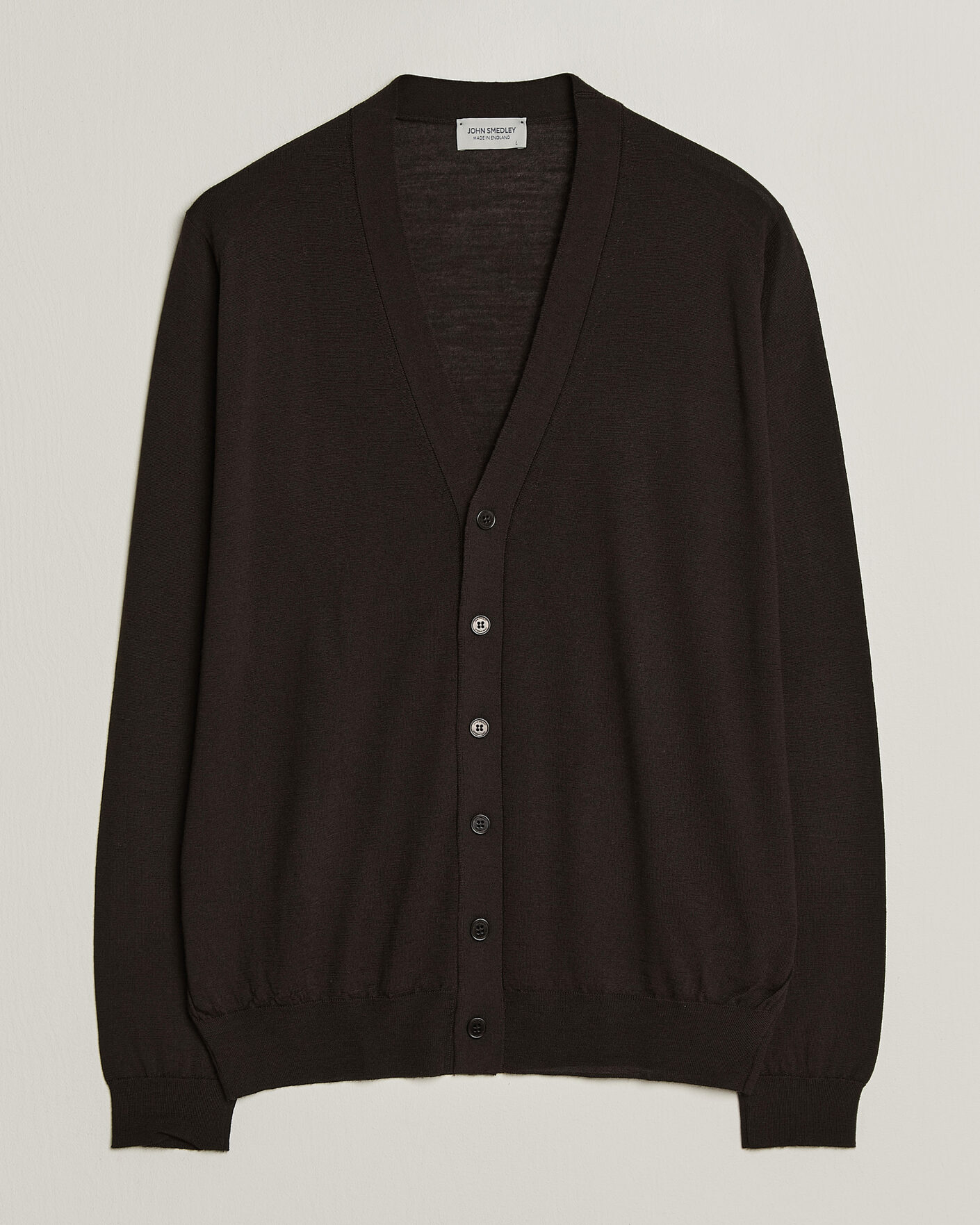 Herren | Pullover | John Smedley | Bradrick Extra Fine Merino Cardigan Faulkner Brown