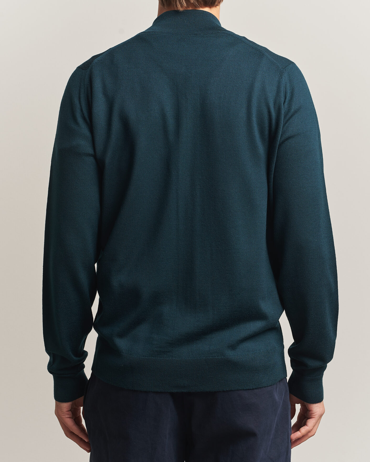 Herren | Pullover | John Smedley | Claygate Extra Fine Merino Full Zip Richardson Green
