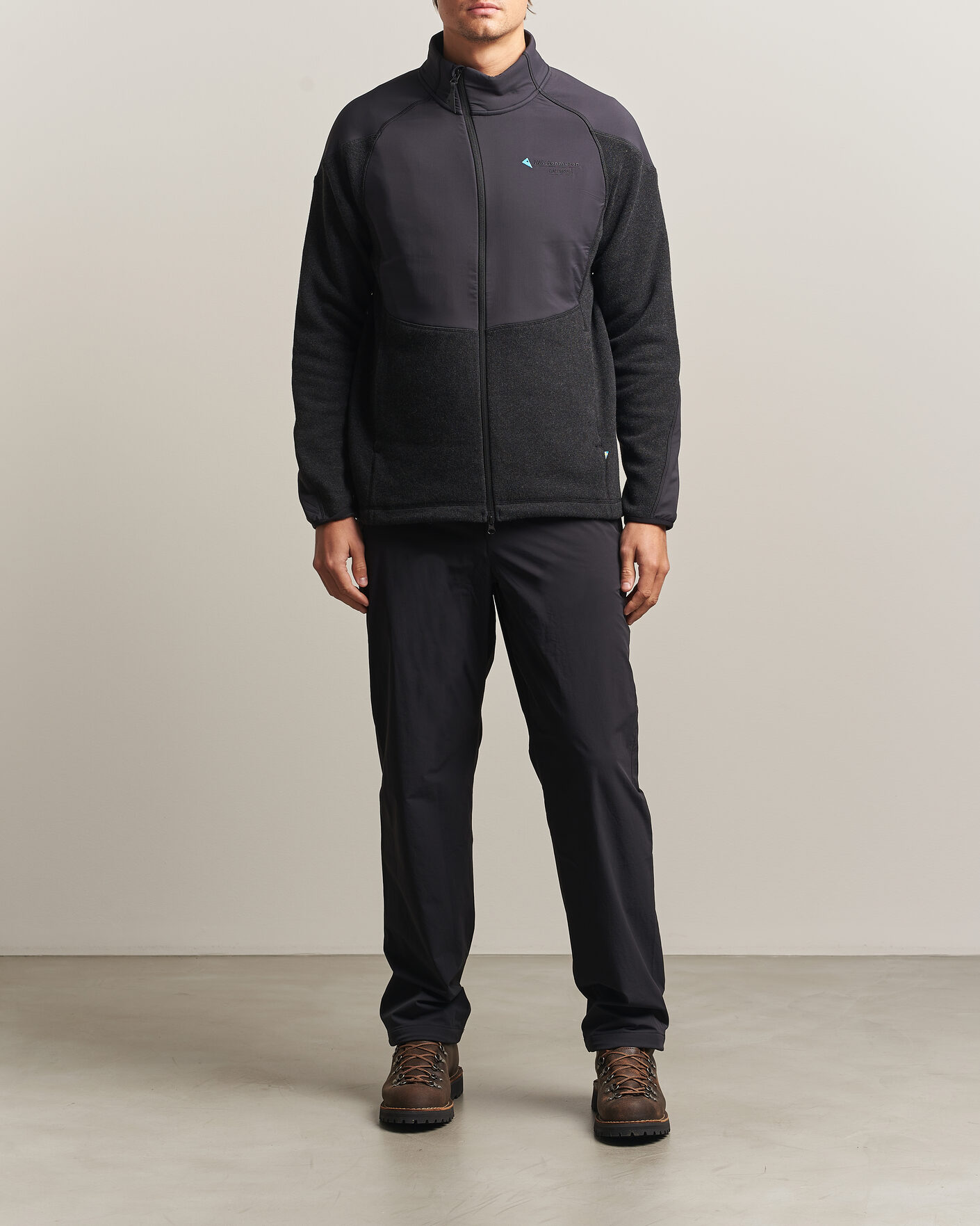 Herren | Pullover | Klättermusen | Balderus Wool Fleece Hood Jacket Black