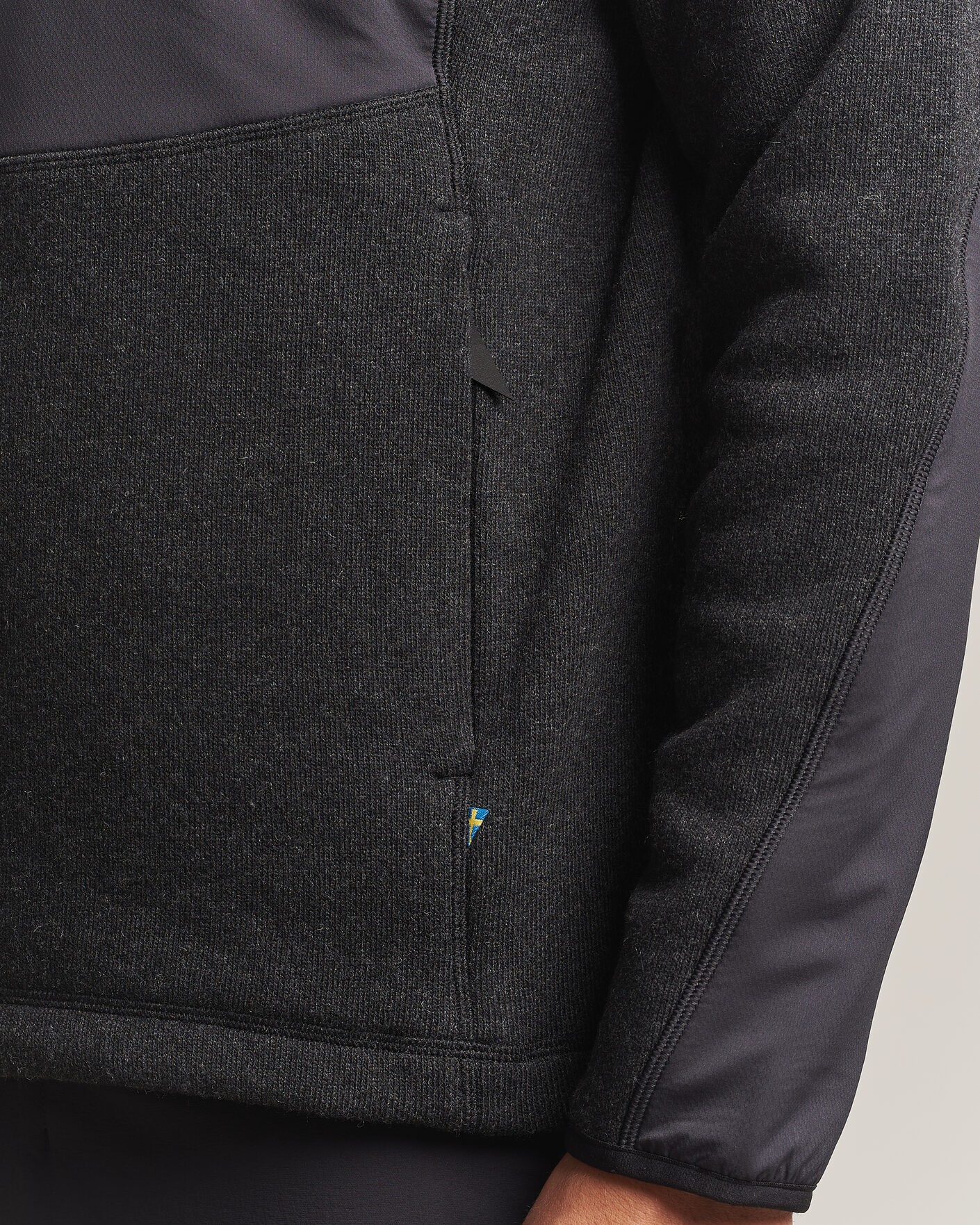 Herren | Pullover | Klättermusen | Balderus Wool Fleece Hood Jacket Black