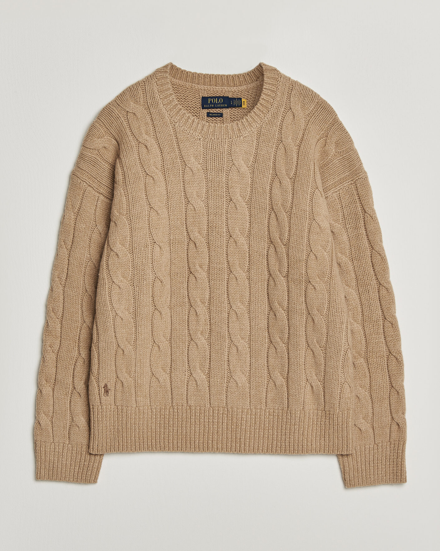 Herren | Pullover | Polo Ralph Lauren | Exploded Cabel Sweater Camel Melange