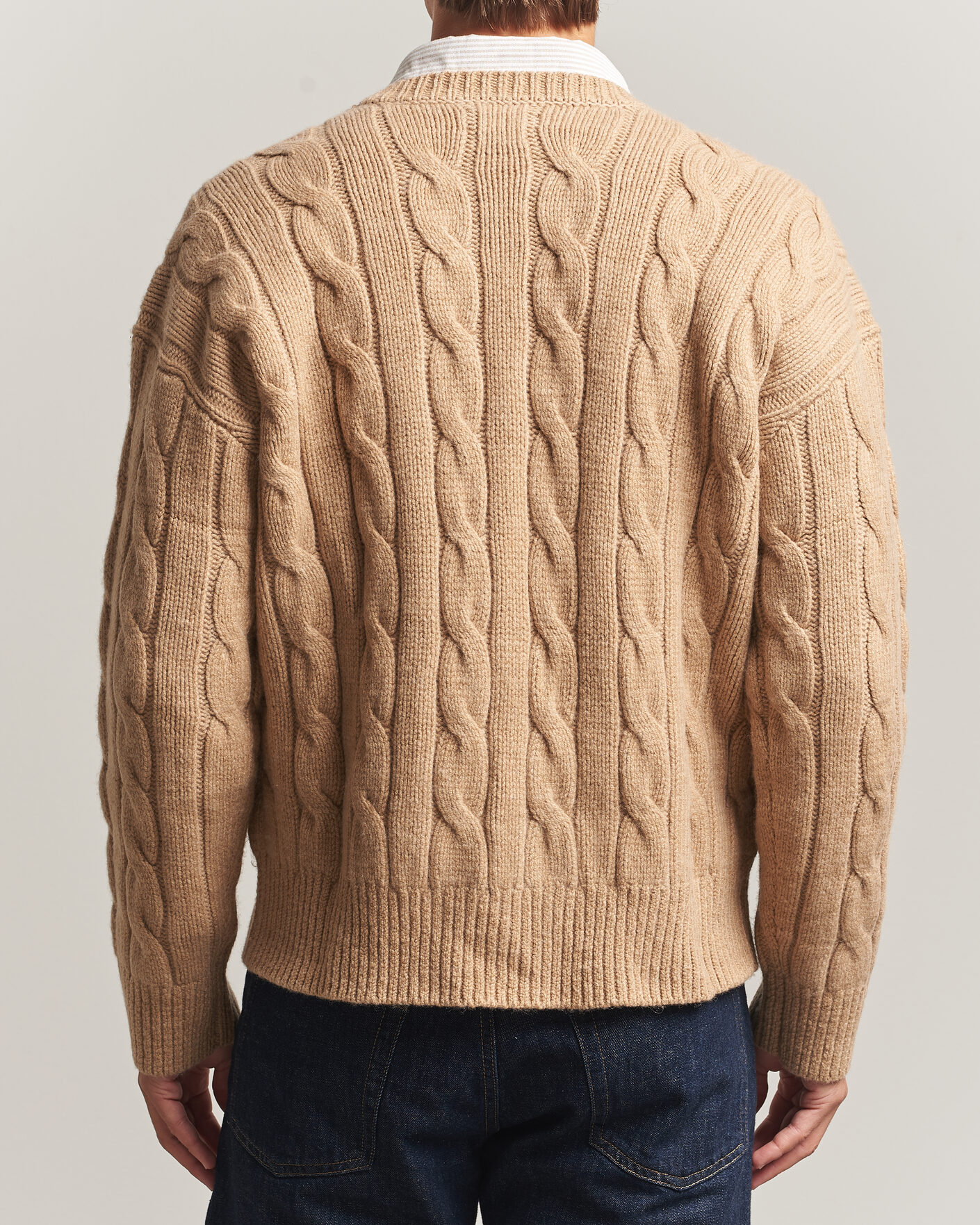 Herren | Pullover | Polo Ralph Lauren | Exploded Cabel Sweater Camel Melange