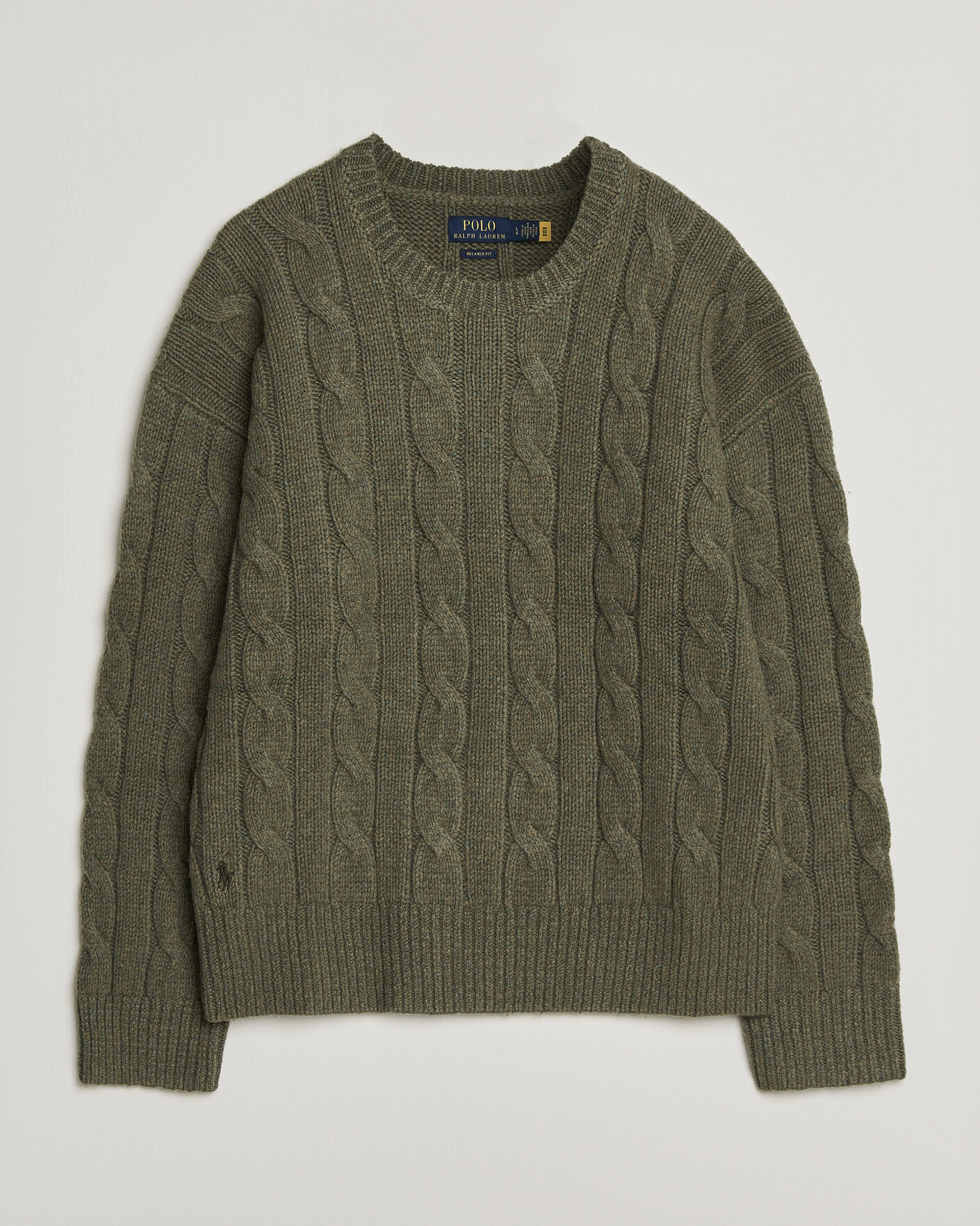 Herren | Pullover | Polo Ralph Lauren | Exploded Cabel Sweater Treron Olive