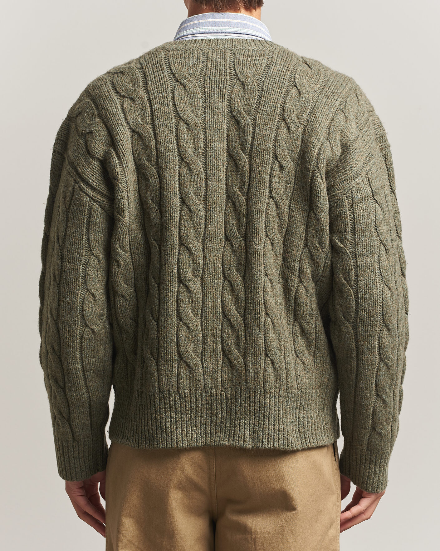 Herren | Pullover | Polo Ralph Lauren | Exploded Cabel Sweater Treron Olive