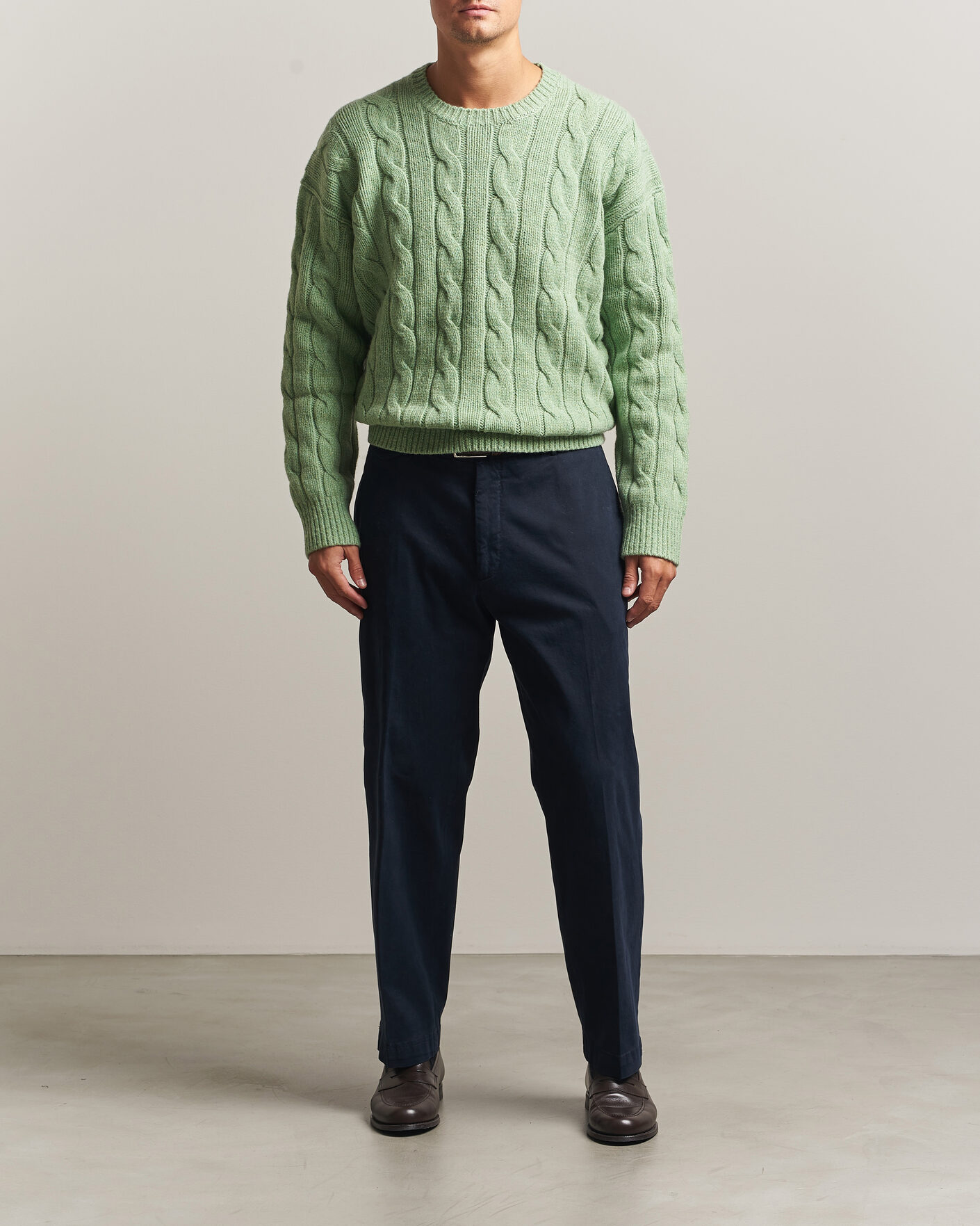 Herren | Pullover | Polo Ralph Lauren | Exploded Cabel Sweater Sprouting Green