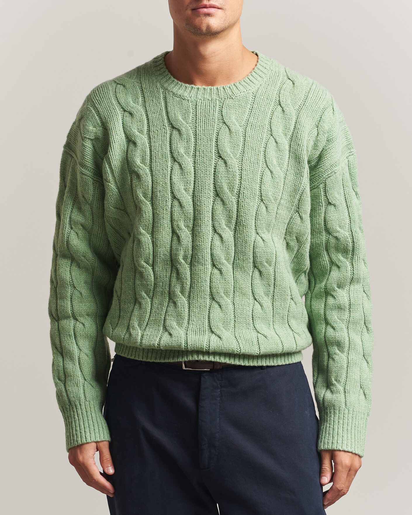 Herren | Pullover | Polo Ralph Lauren | Exploded Cabel Sweater Sprouting Green