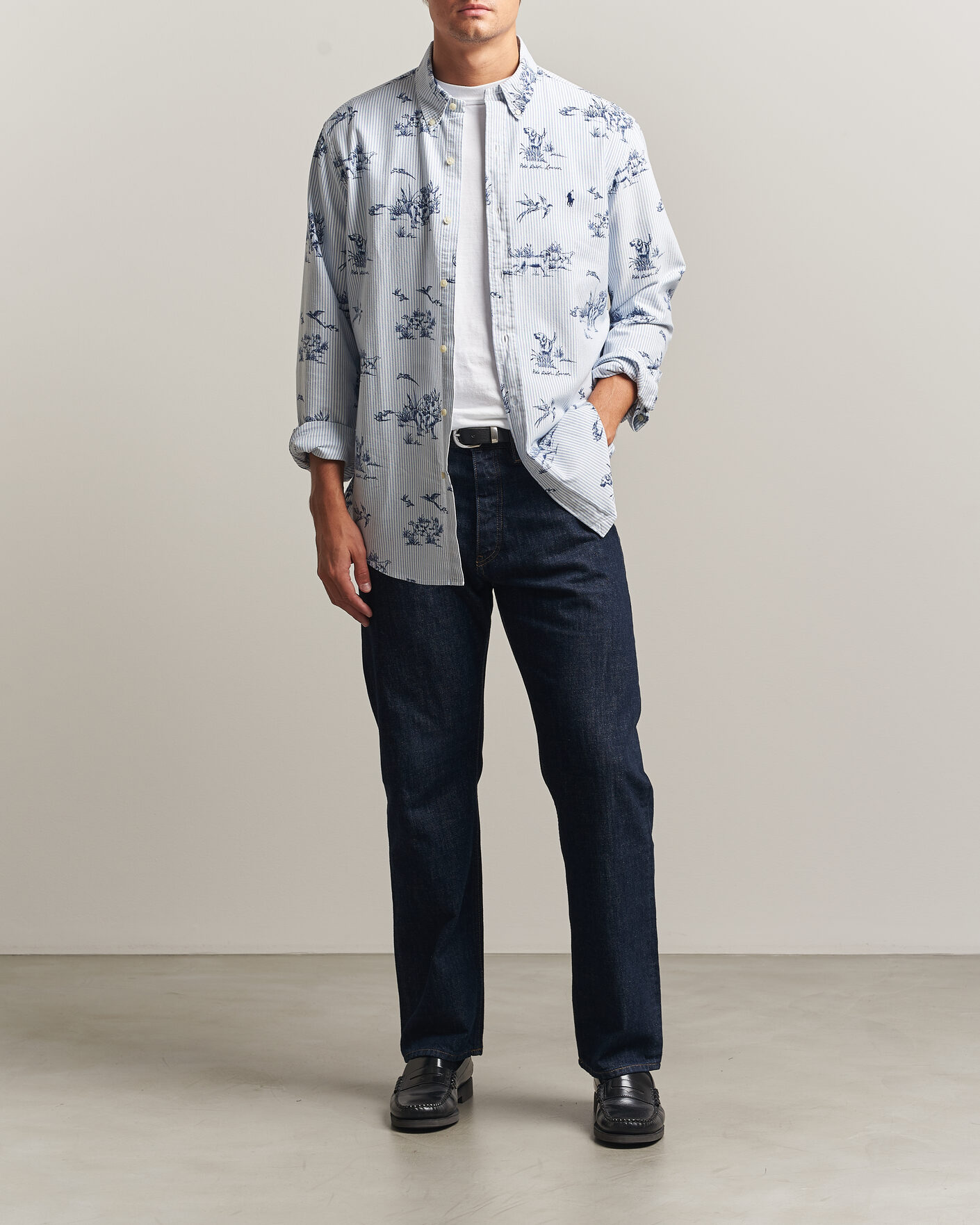 Herren | Hemden | Polo Ralph Lauren | Custom Fit Printed Oxford Shirt Field & Pheasant