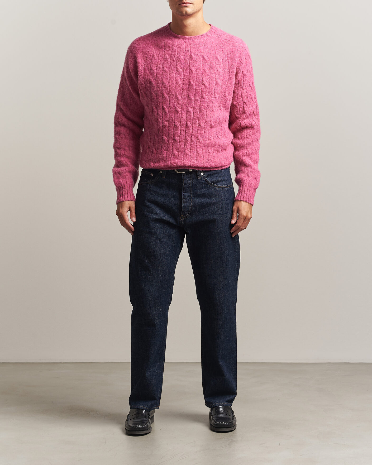 Herren | Pullover | Polo Ralph Lauren | Shaggy Cable Merino Pullover Thulian Pink Heather