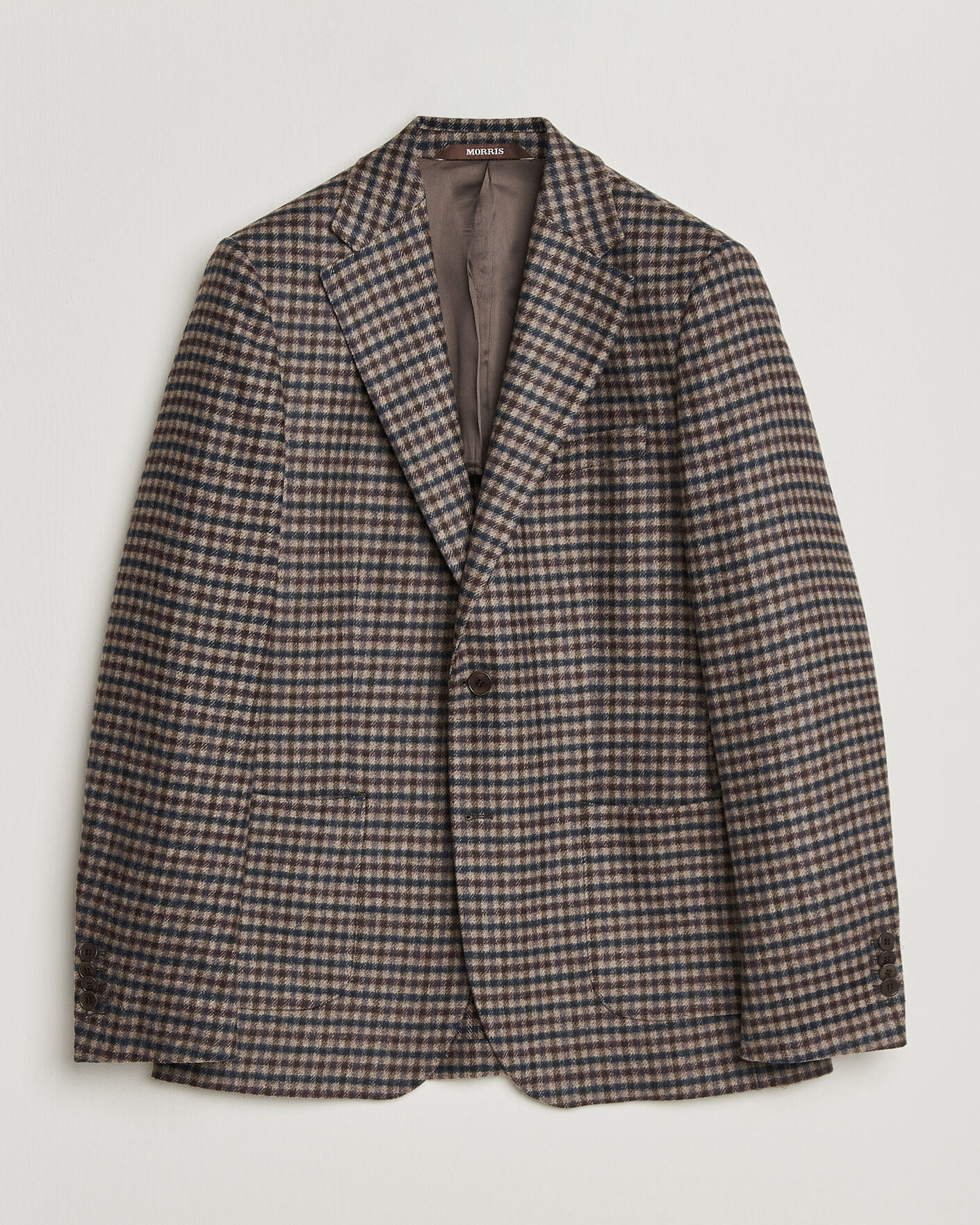 Herren | Sakkos | Morris | Soft Check Blazer Brown