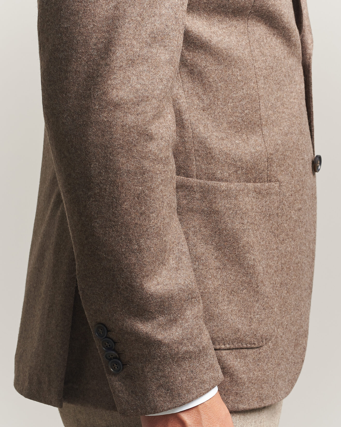 Herren | Sakkos | Morris | Wool Jersey Blazer Brown