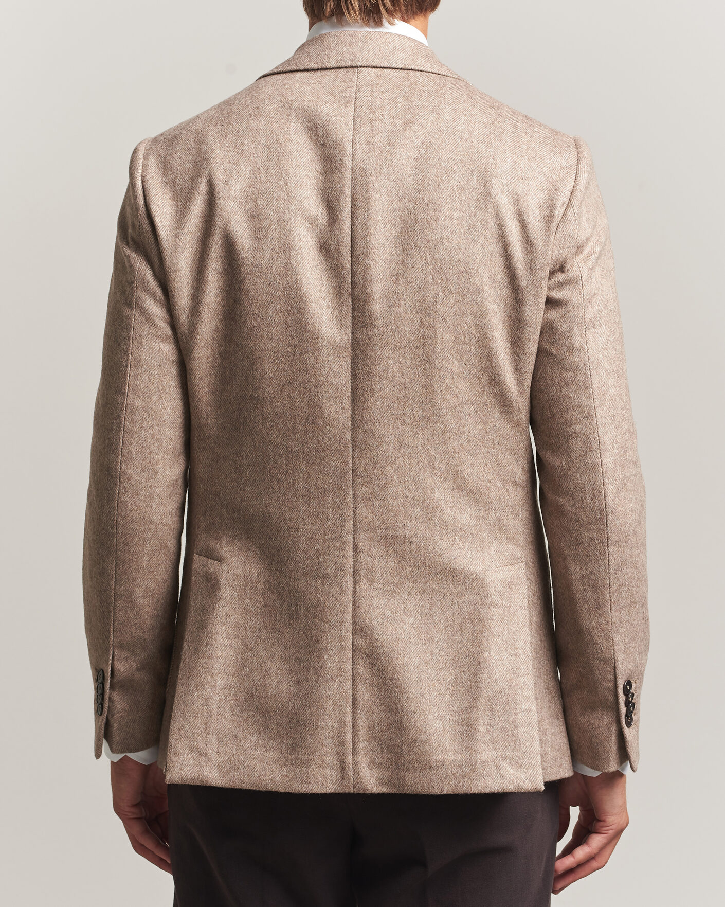 Herren | Sakkos | Morris | Soft Herringbone Blazer Khaki