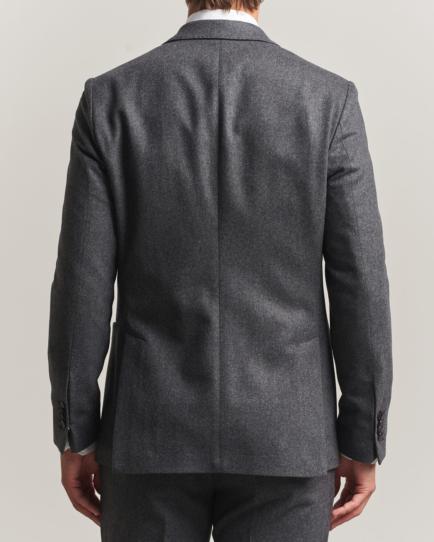 Herren | Sakkos | Morris | Flannel Suit Blazer Grey