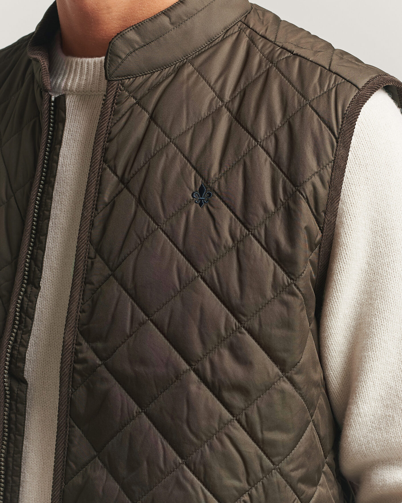 Herren | Westen | Morris | Teddy Quilted Vest Brown
