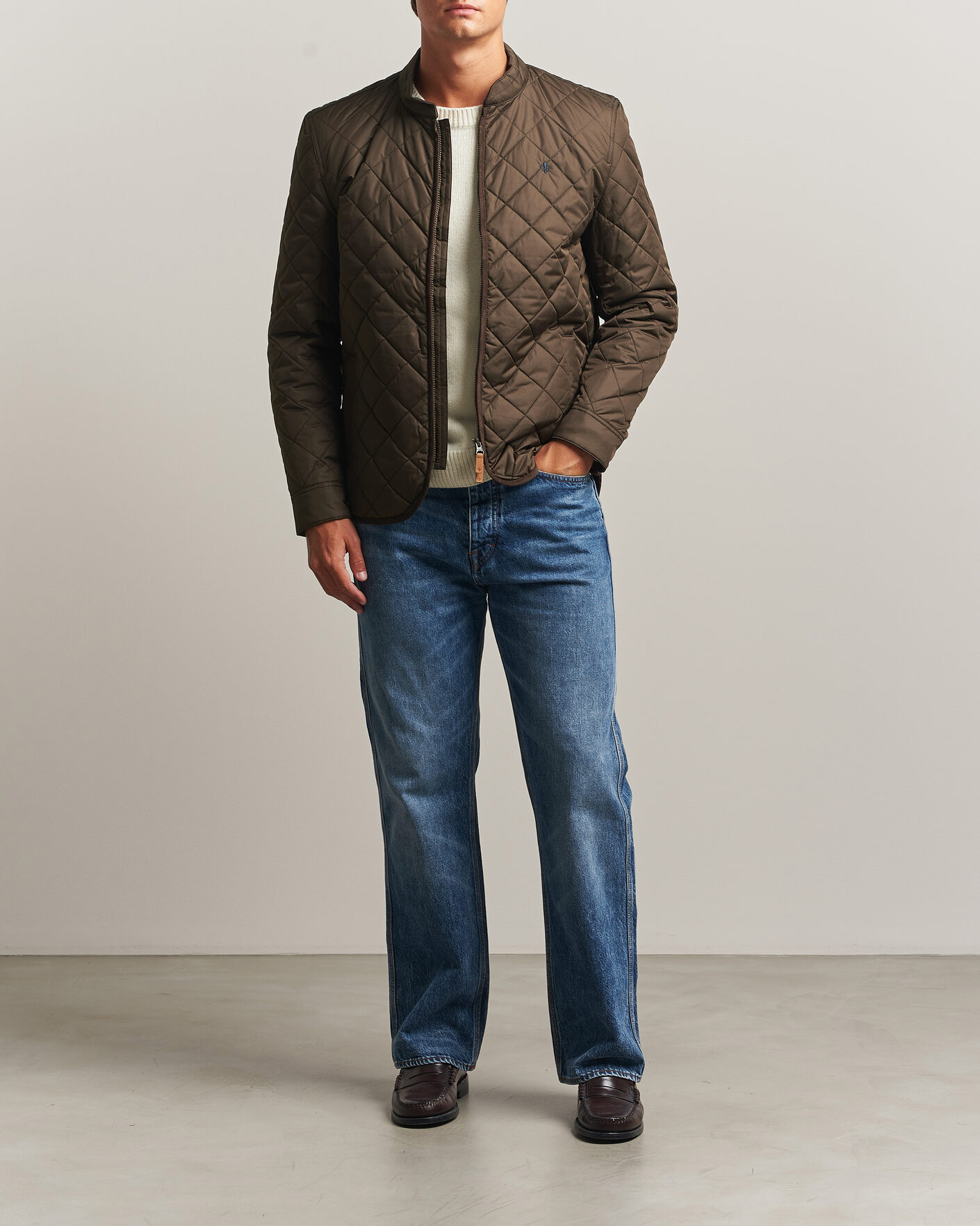Herren | Jacken | Morris | Teddy Quilted Jacket Brown