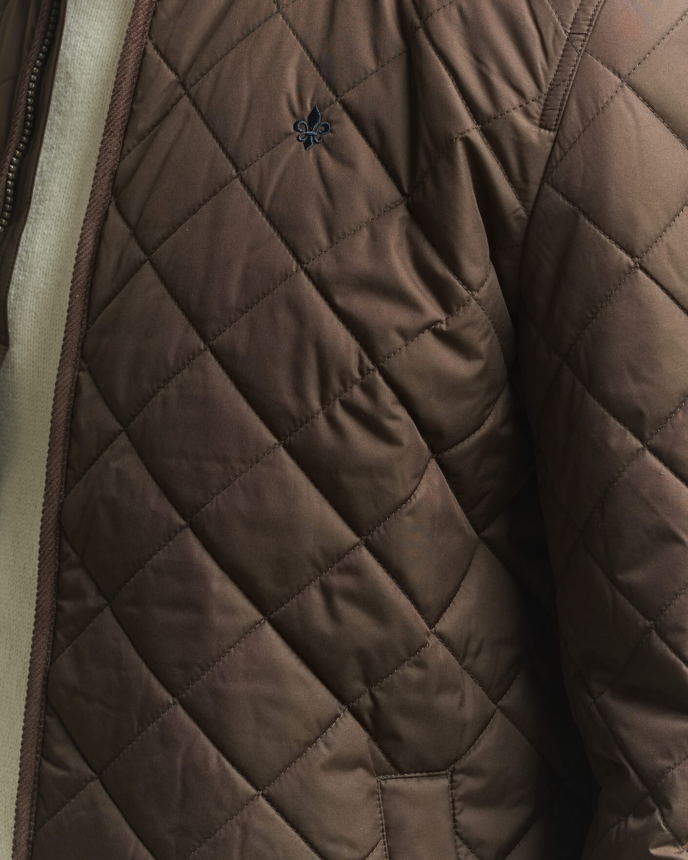Herren | Jacken | Morris | Teddy Quilted Jacket Brown