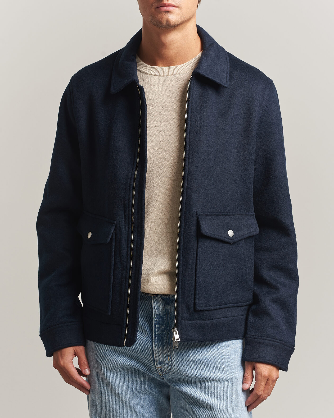 Herren | Jacken | Morris | Wallace Wool Jacket Blue