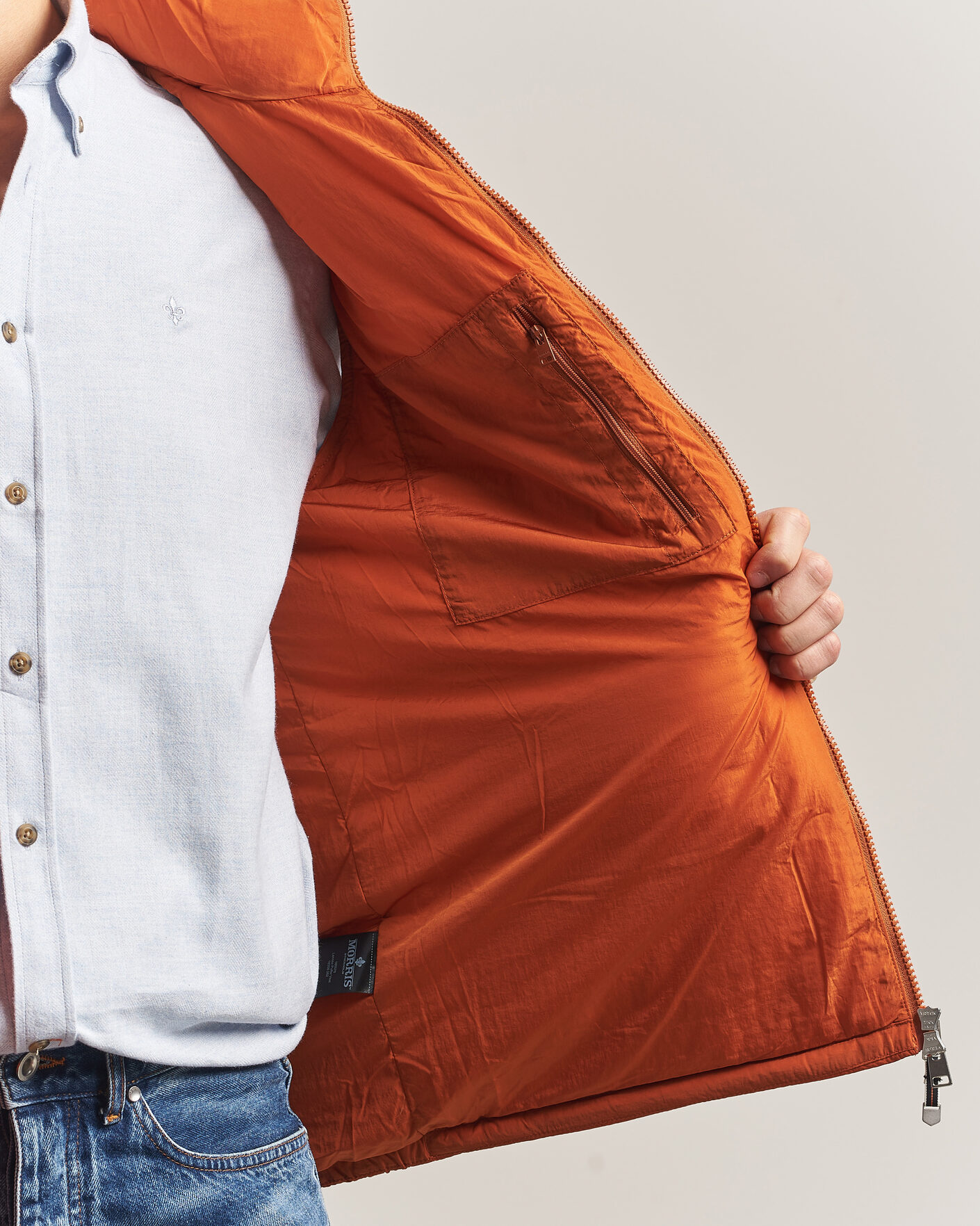 Herren | Westen | Morris | Lennox Puffer Vest Orange