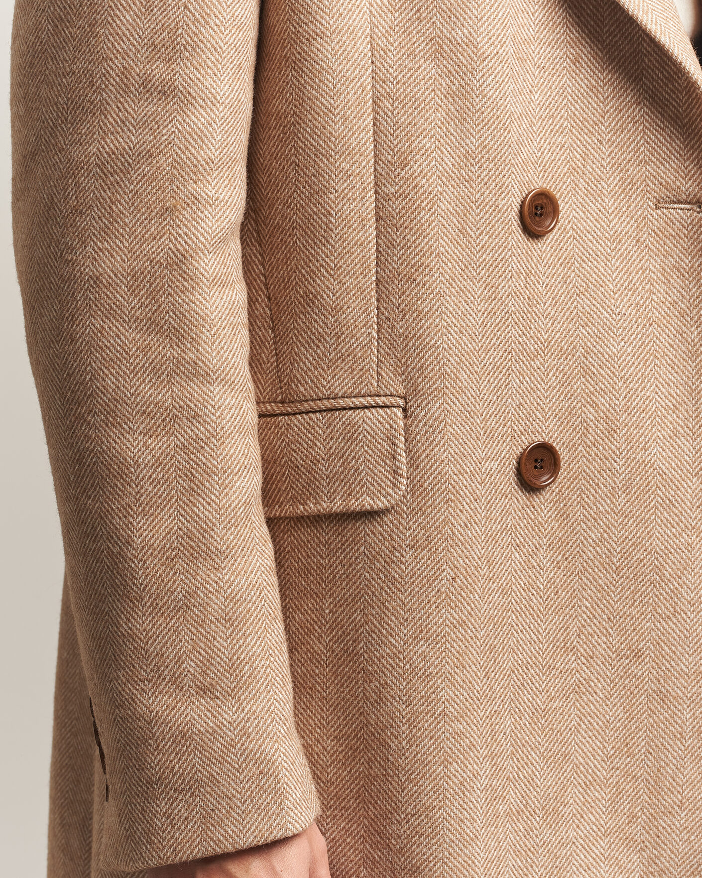 Herren | Jacken | Morris | Herringbone DB Coat Camel