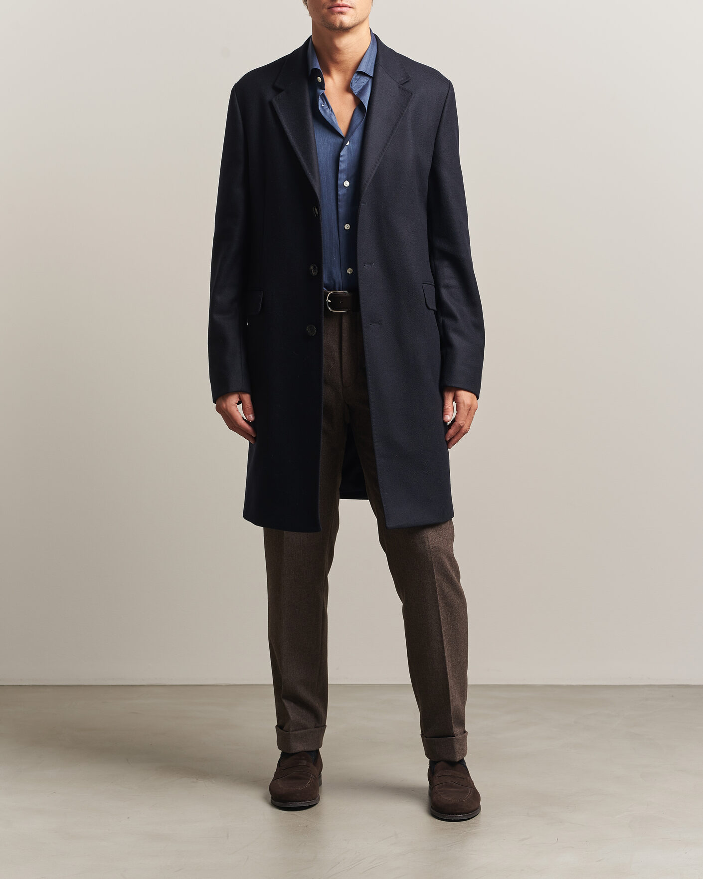 Herren | Jacken | Morris | Ben Wool Coat Navy