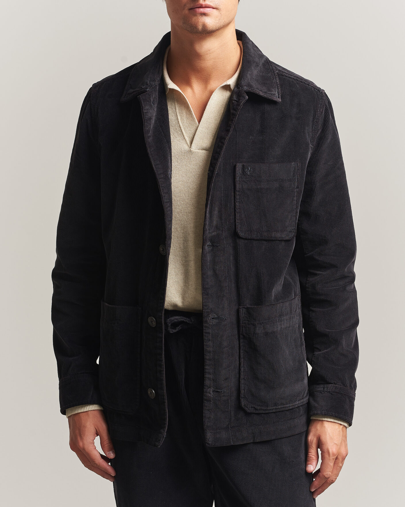 Herren | Hemden | Morris | Fenix Cord Shirt Jacket Blue