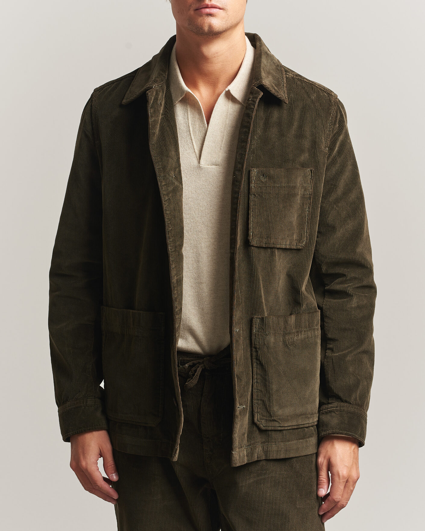 Herren | Hemden | Morris | Fenix Cord Shirt Jacket Olive
