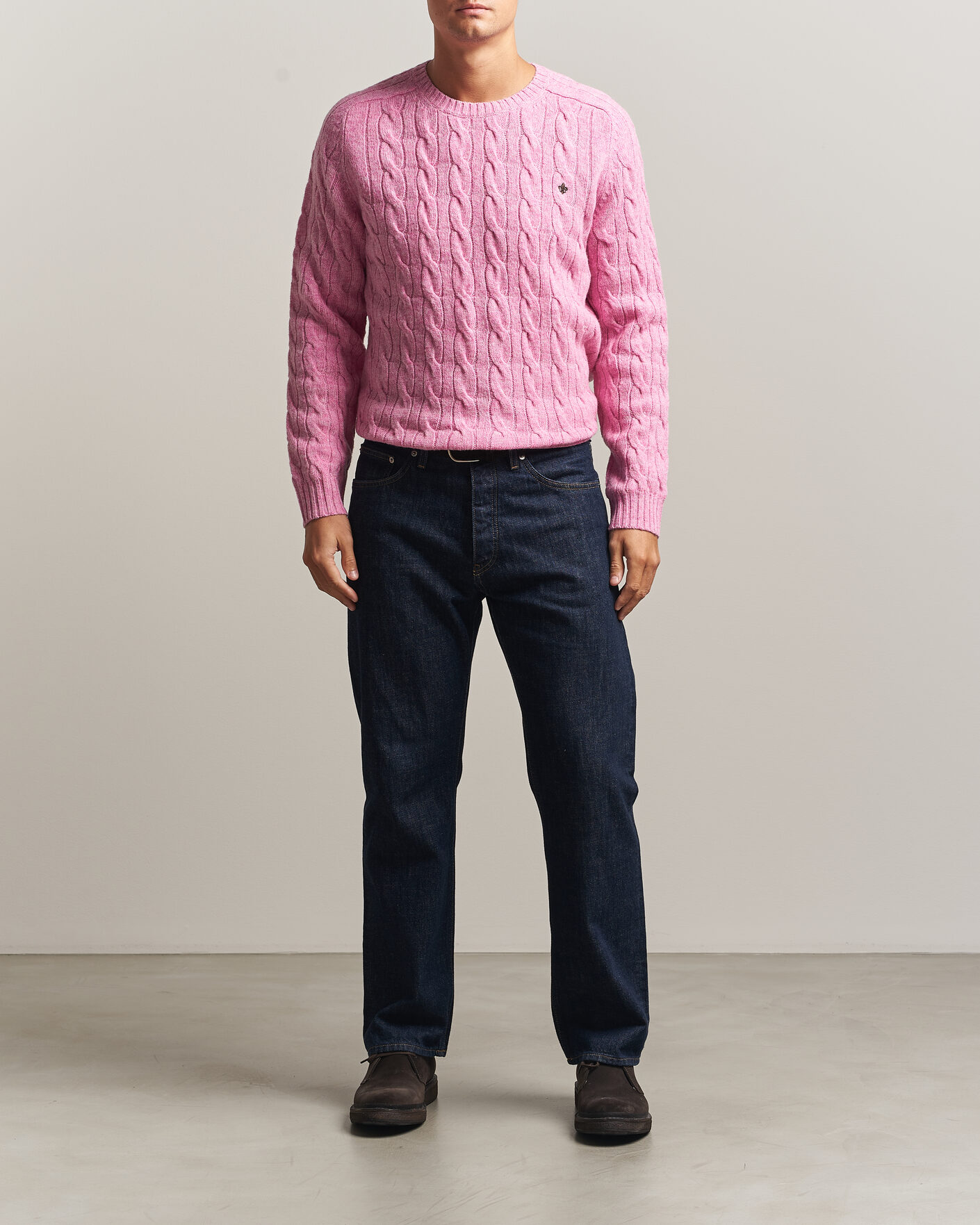Herren | Pullover | Morris | Archard Cable Sweater Pink