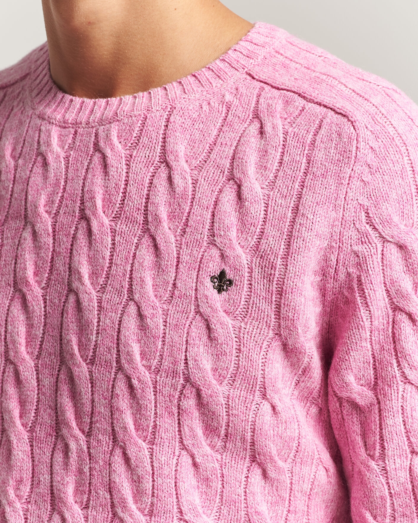Herren | Pullover | Morris | Archard Cable Sweater Pink