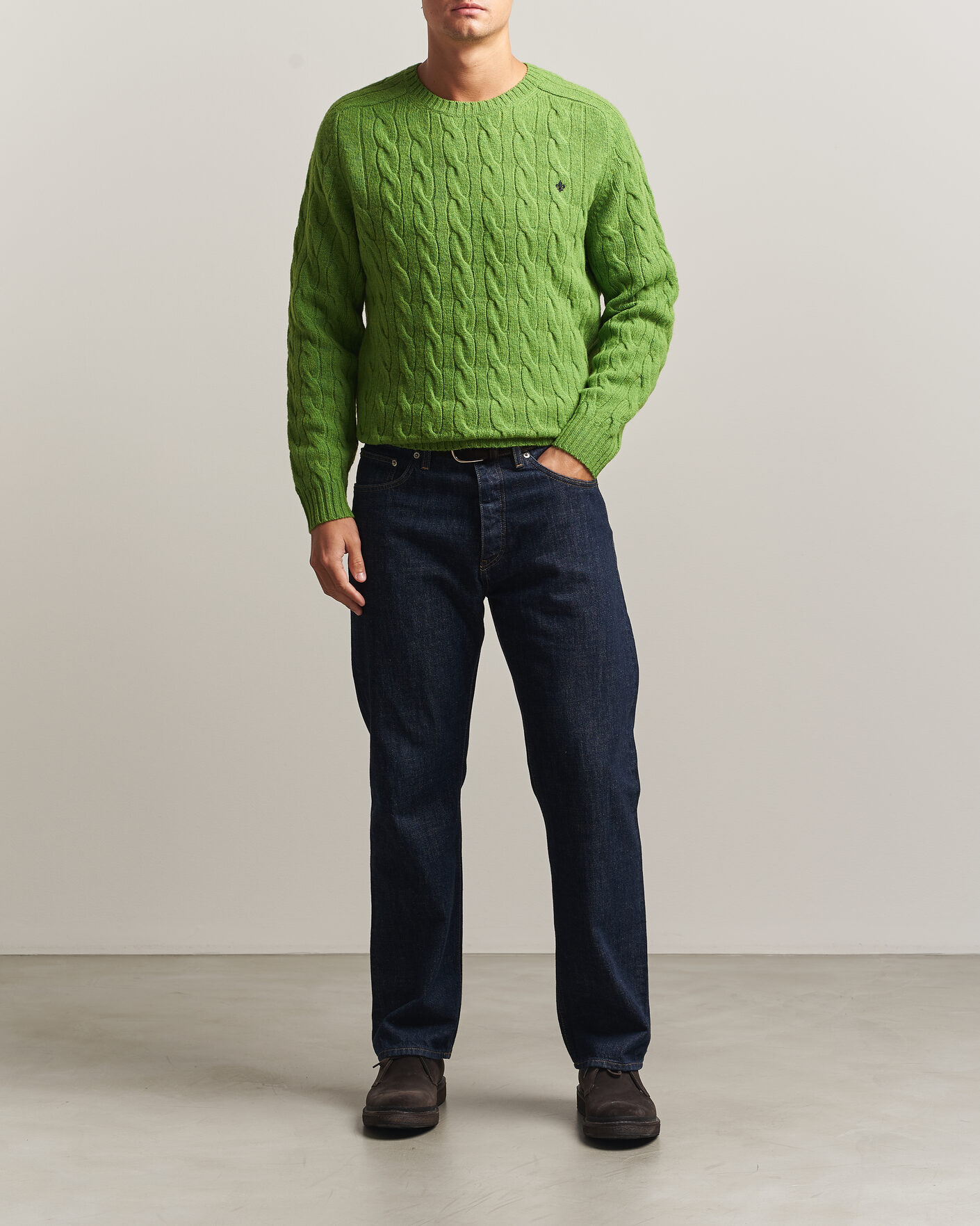 Herren | Pullover | Morris | Archard Cable Sweater Green