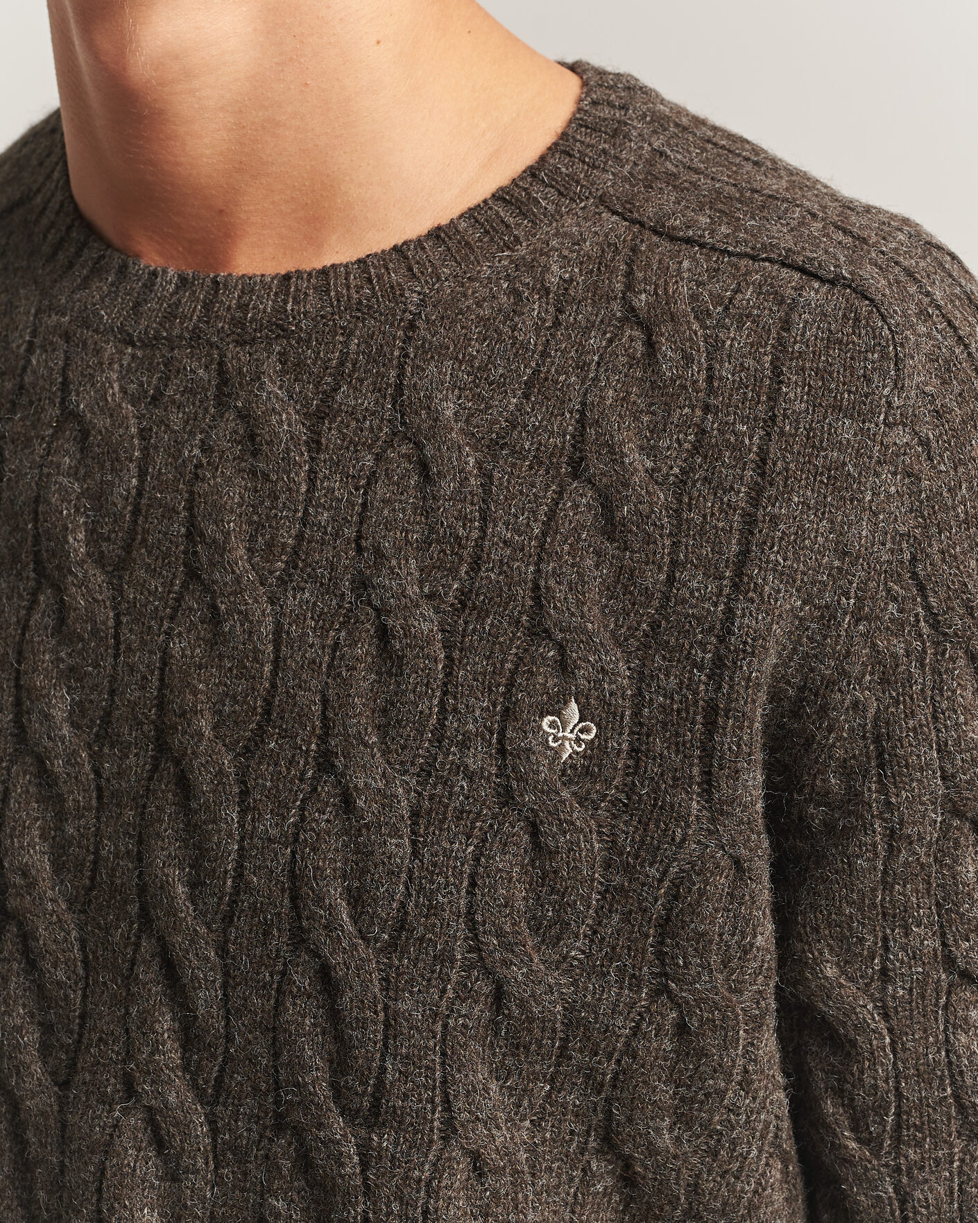 Herren | Pullover | Morris | Archard Cable Sweater Brown