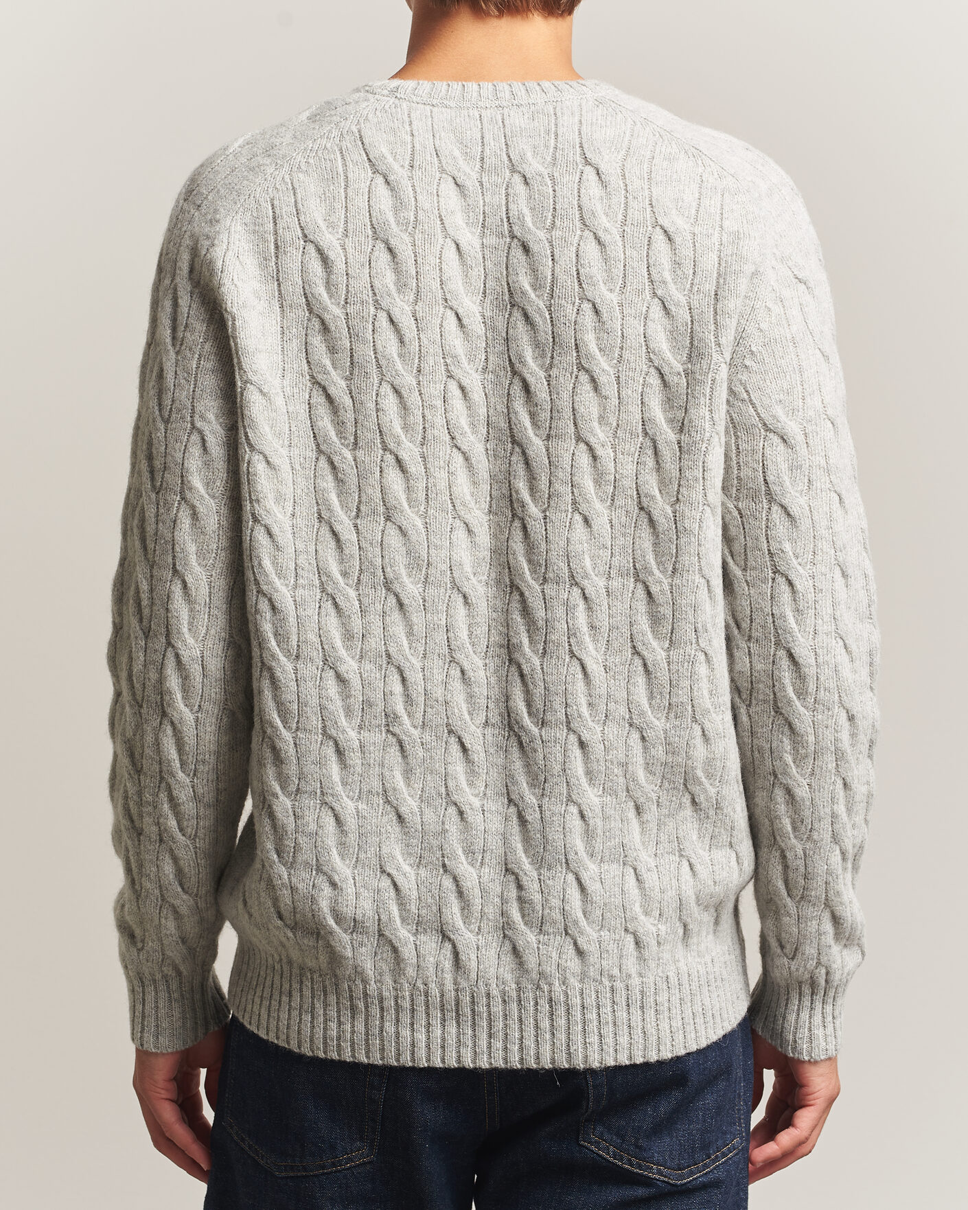 Herren | Pullover | Morris | Archard Cable Sweater Grey