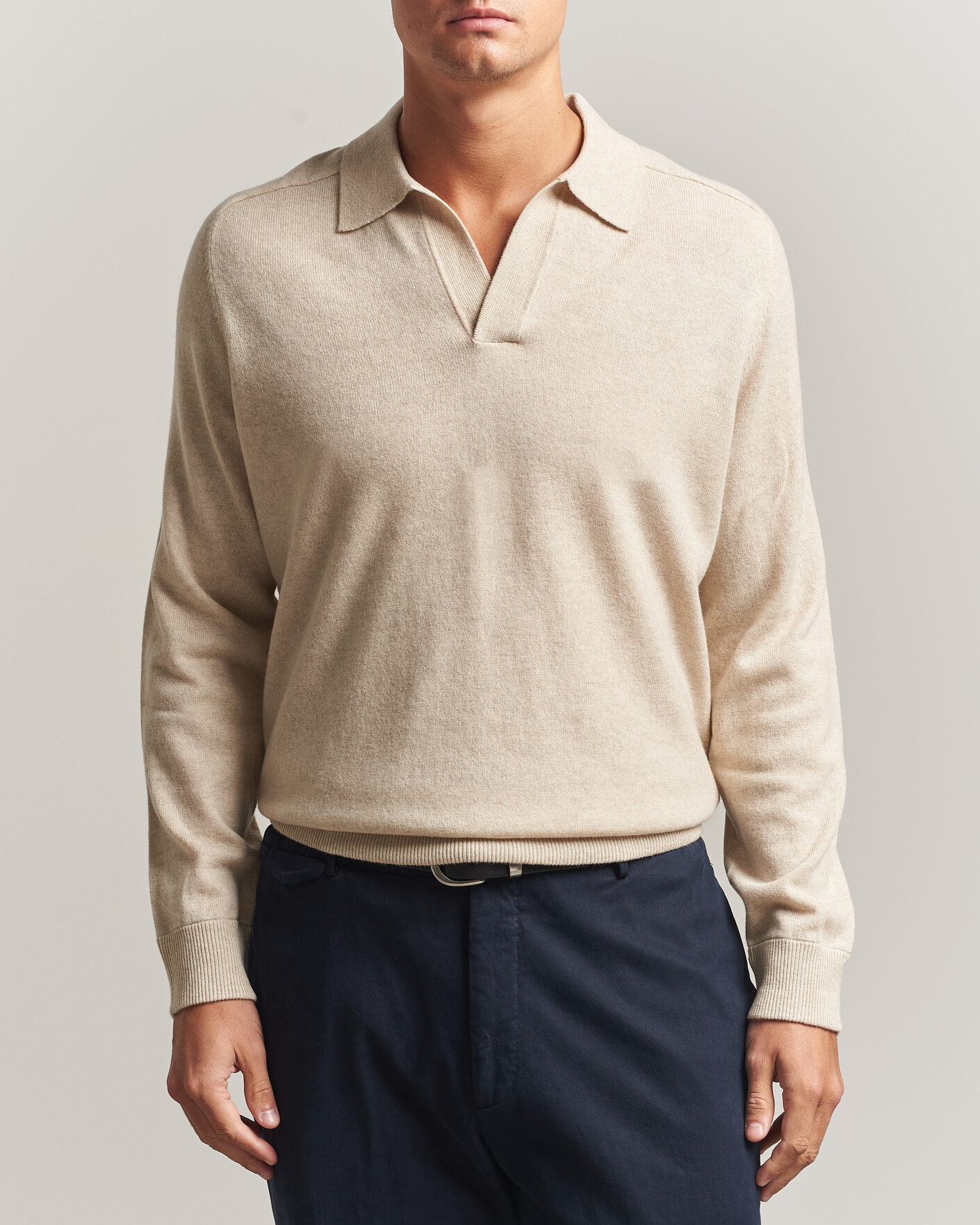 Herren | Pullover | Morris | Wilfred Cashmere Resort Polo Off White