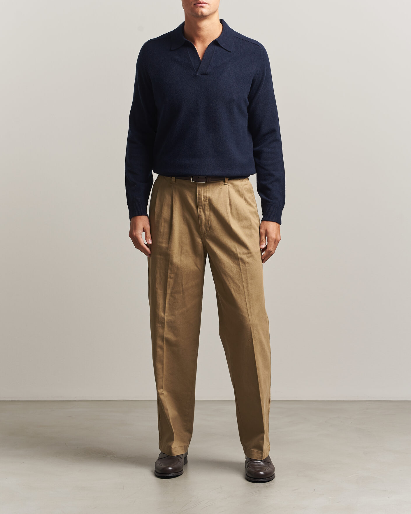 Herren | Pullover | Morris | Wilfred Cashmere Resort Polo Navy