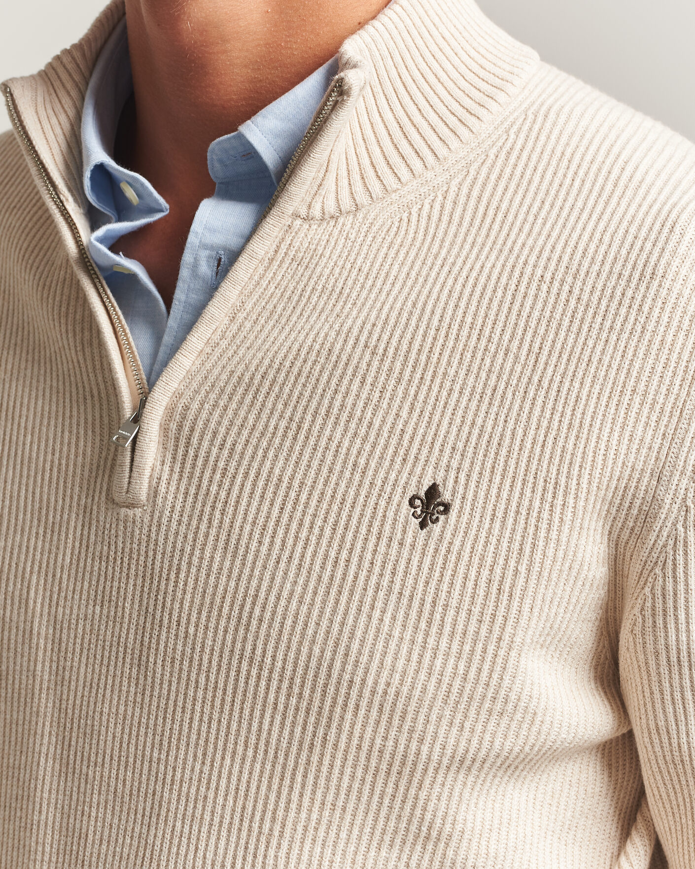 Herren | Pullover | Morris | Colin Half Zip Khaki