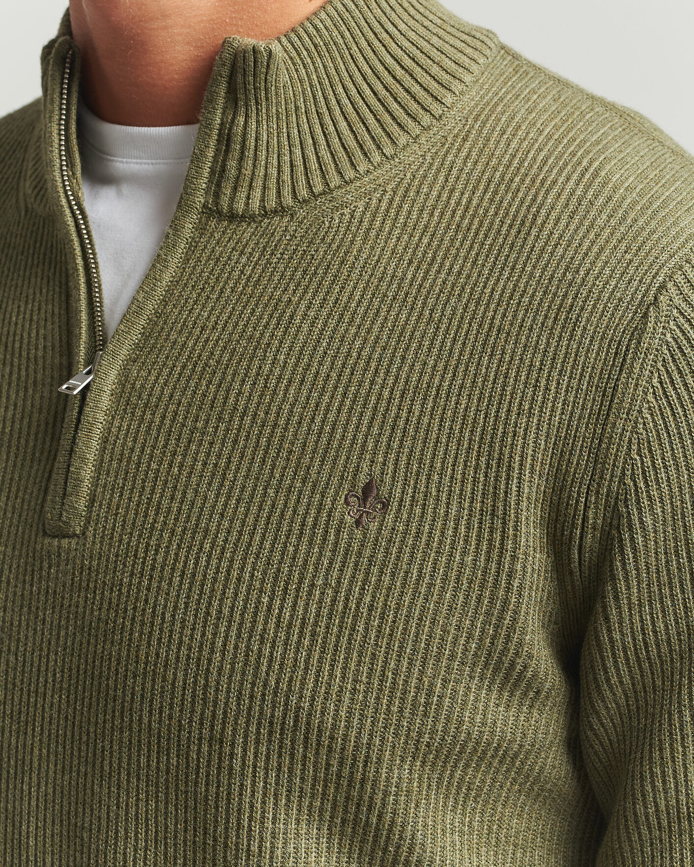 Herren | Pullover | Morris | Colin Half Zip Olive