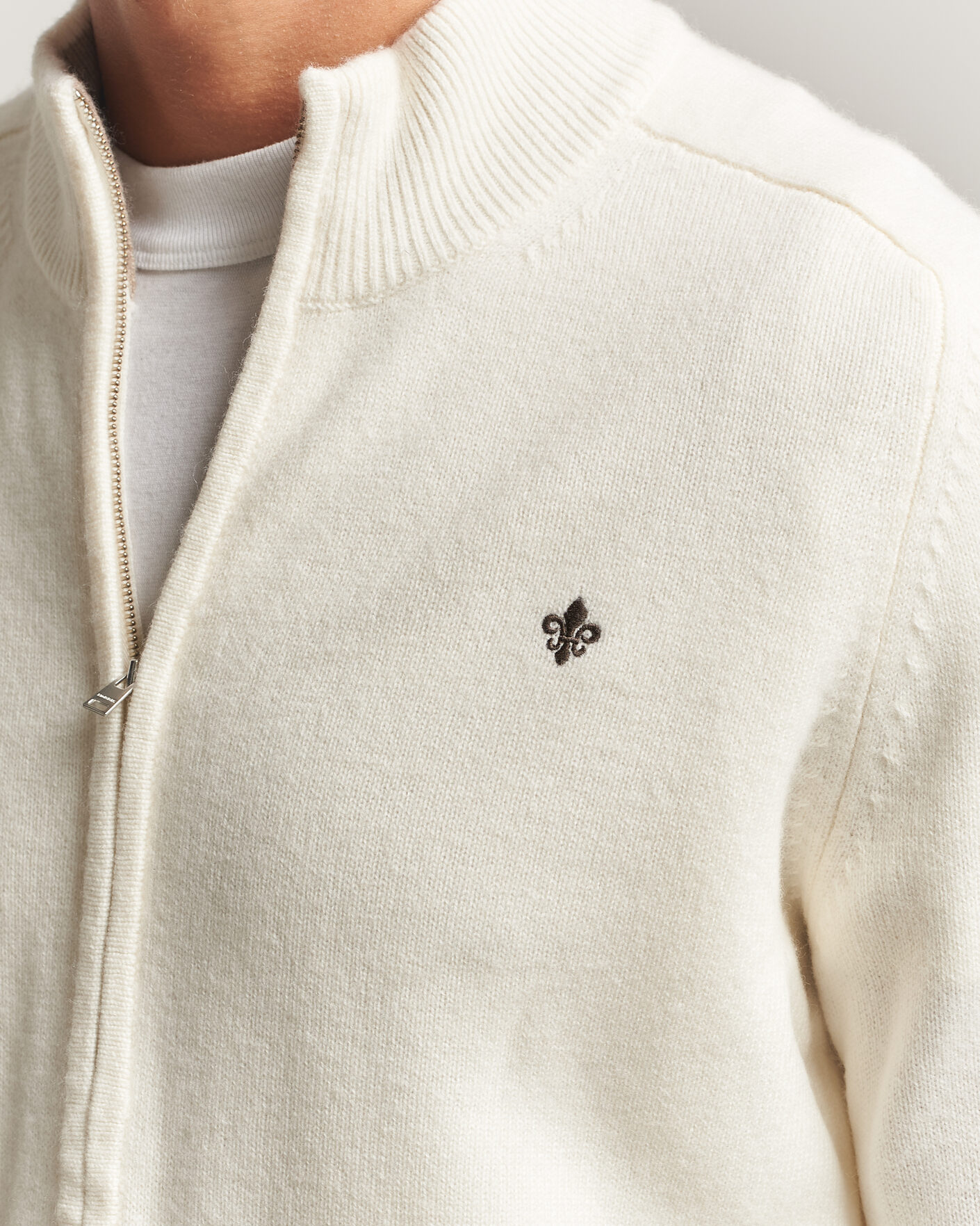 Herren | Pullover | Morris | Hertford Zip Cardigan Off White