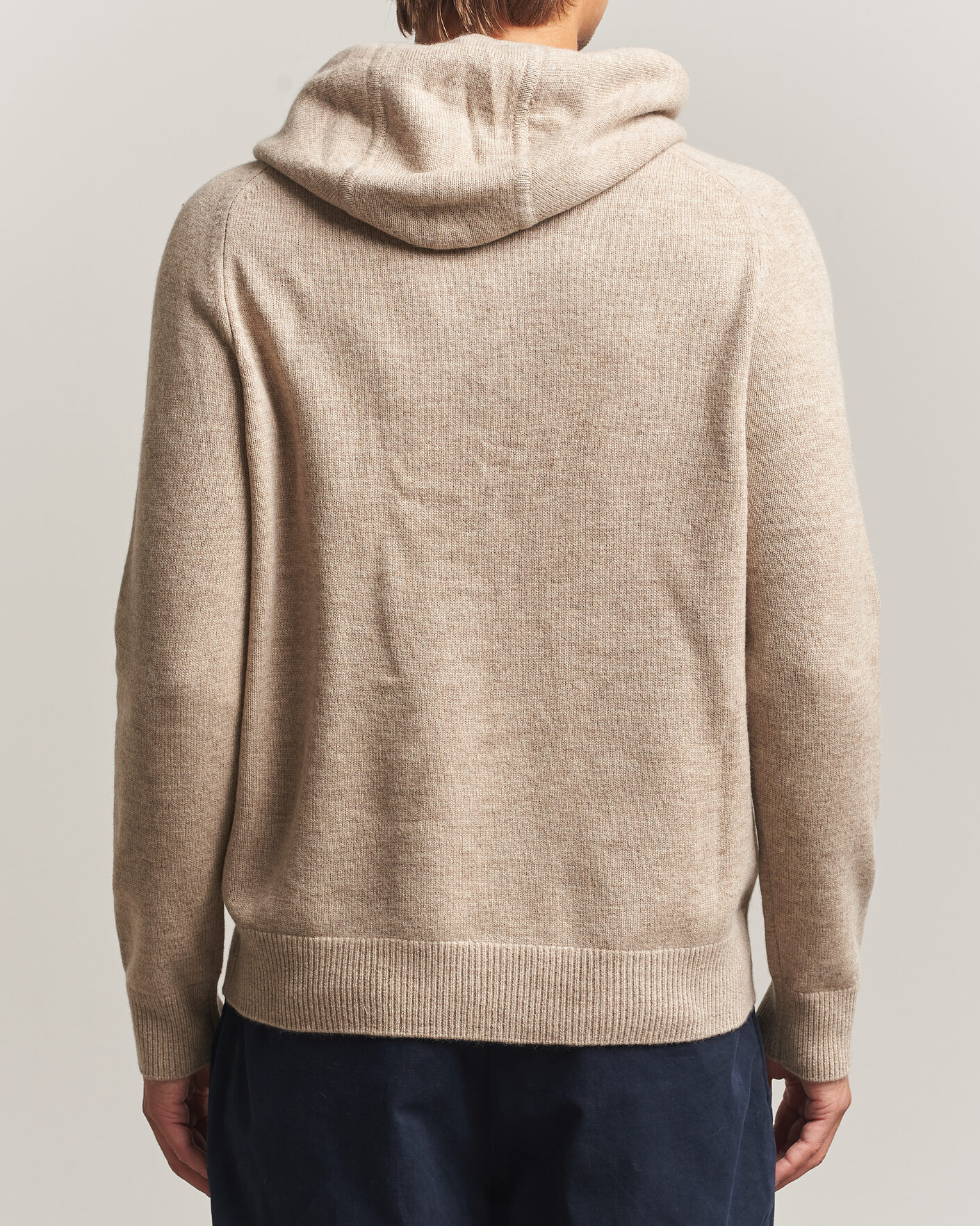 Herren | Pullover | Morris | Hertford Lambswool Hoodie Khaki