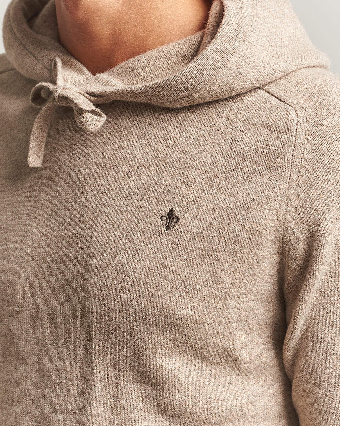 Herren | Pullover | Morris | Hertford Lambswool Hoodie Khaki