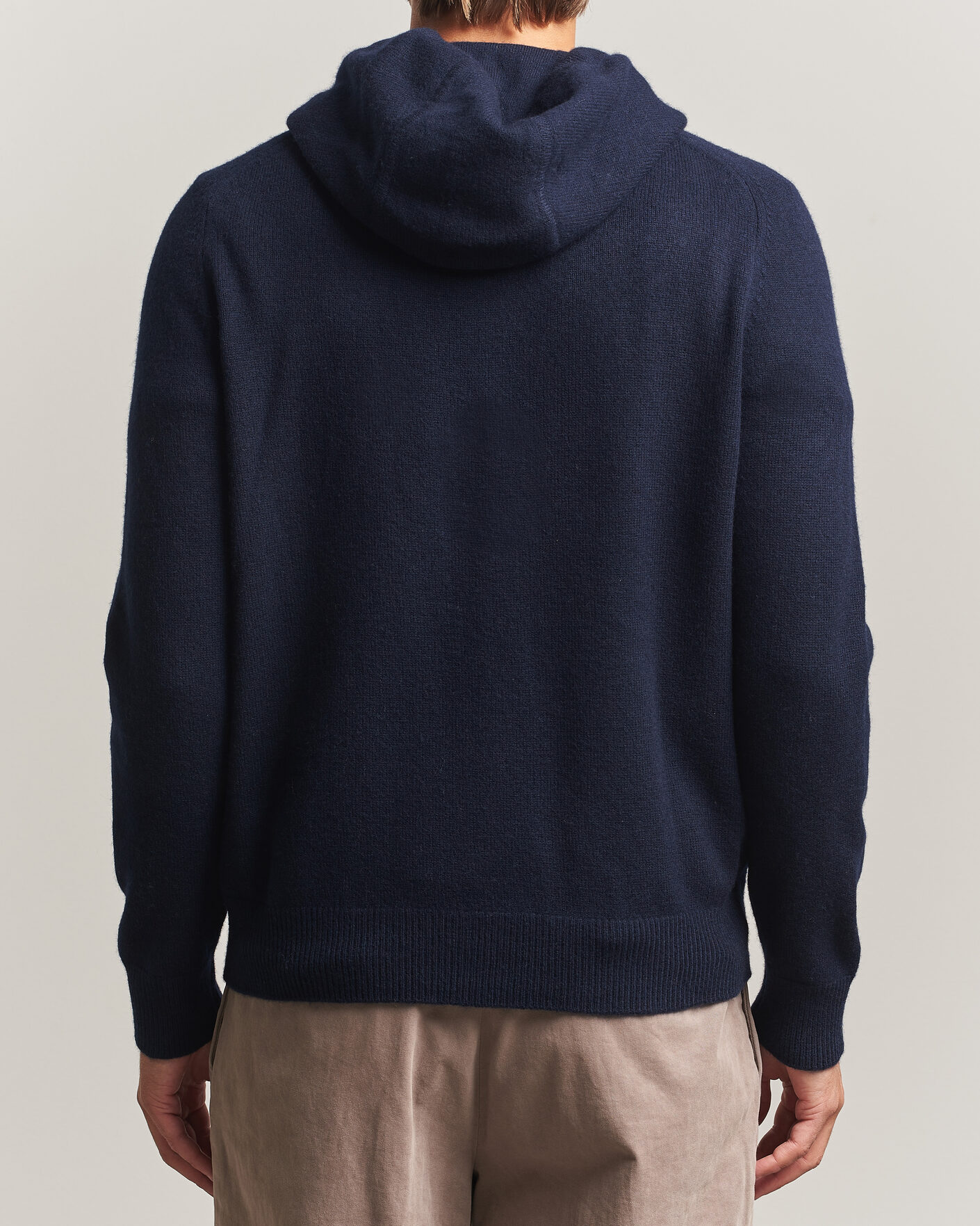 Herren | Pullover | Morris | Hertford Lambswool Hoodie Navy