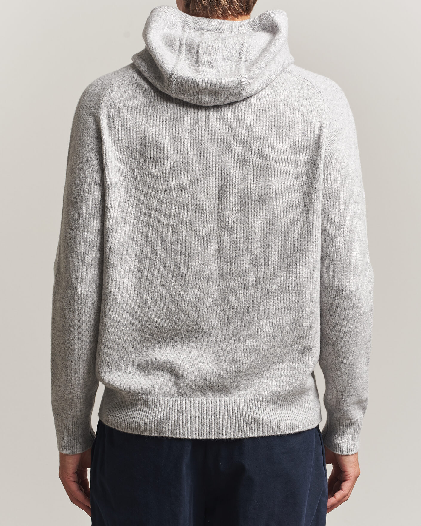 Herren | Pullover | Morris | Hertford Lambswool Hoodie Grey