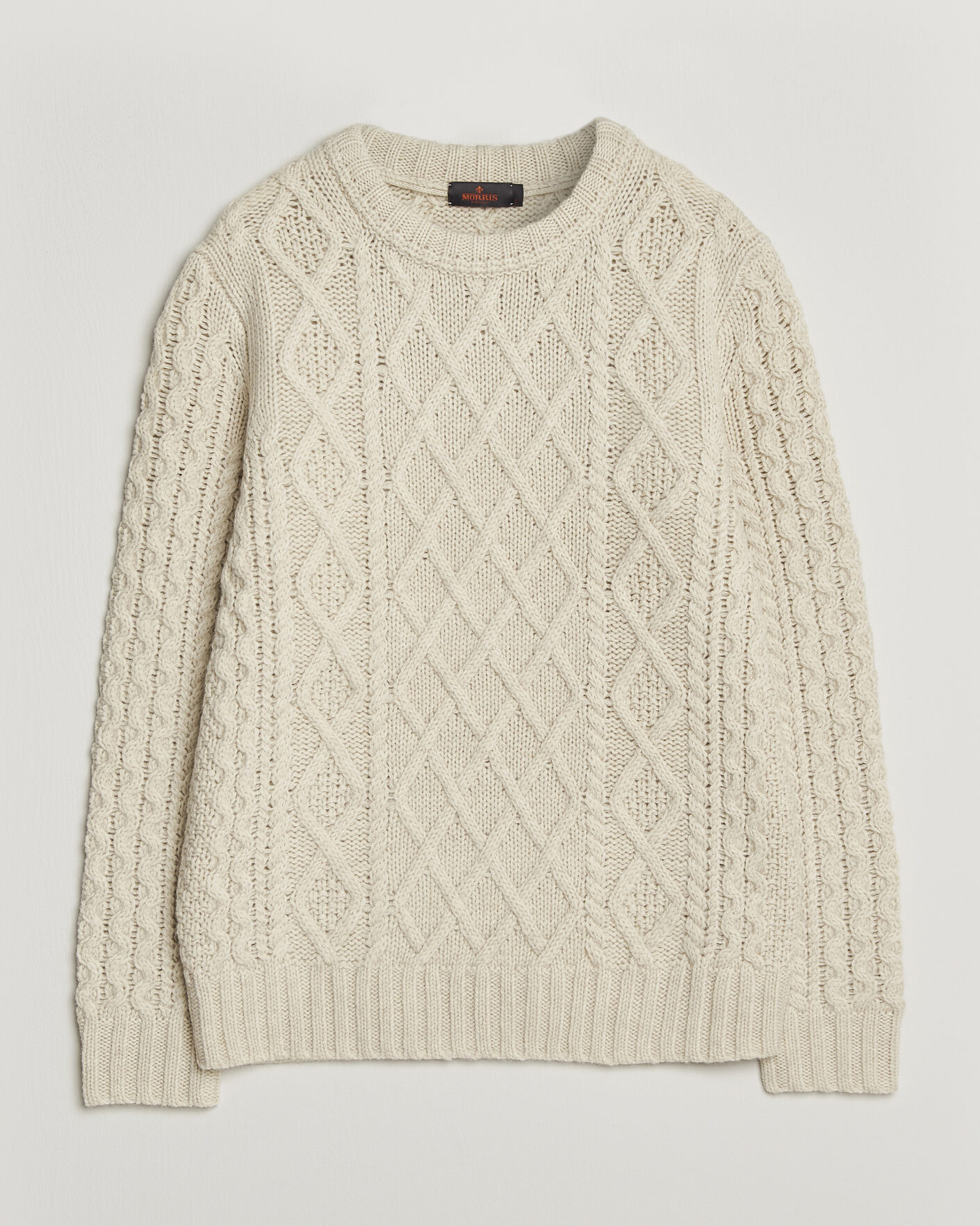 Herren | Pullover | Morris | Ramsey Cable Sweater Off White