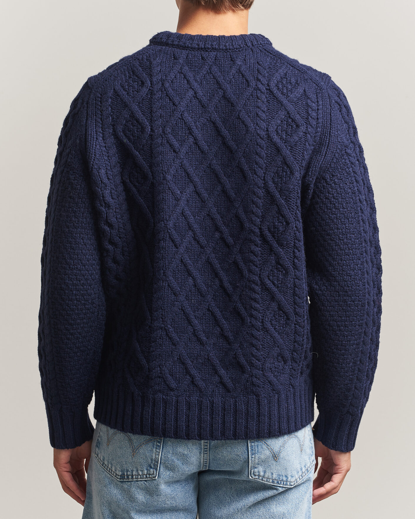 Herren | Pullover | Morris | Ramsey Cable Sweater Navy